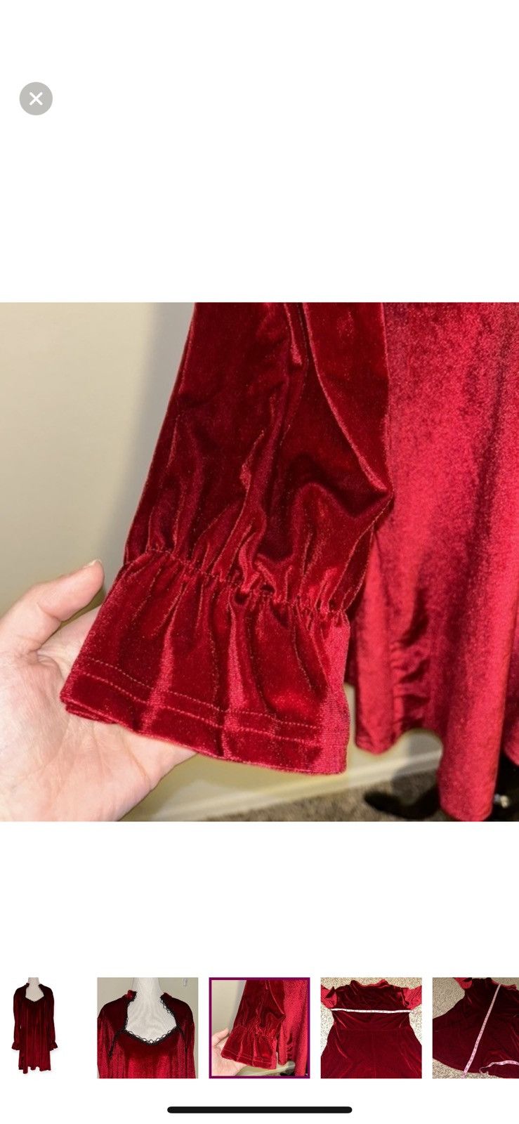 Shein Shein 2XL maroon velvet long sleeved dress Size XXL / US 16-18 / IT 52-54 - 4 Thumbnail