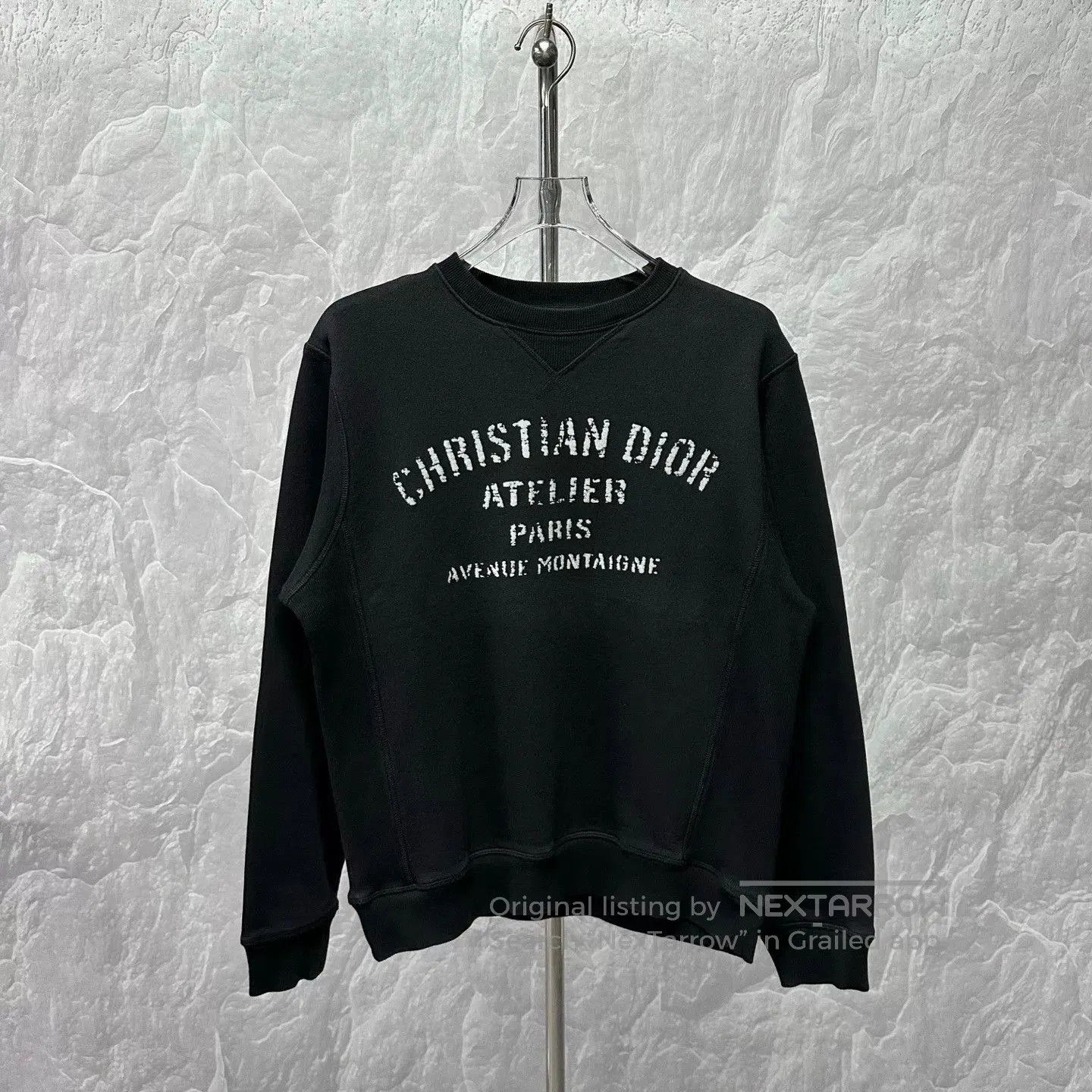 Dior dior lettered fleece print sweatshirt size m. Size M / US 6-8 / IT 42-44 - 1 Thumbnail