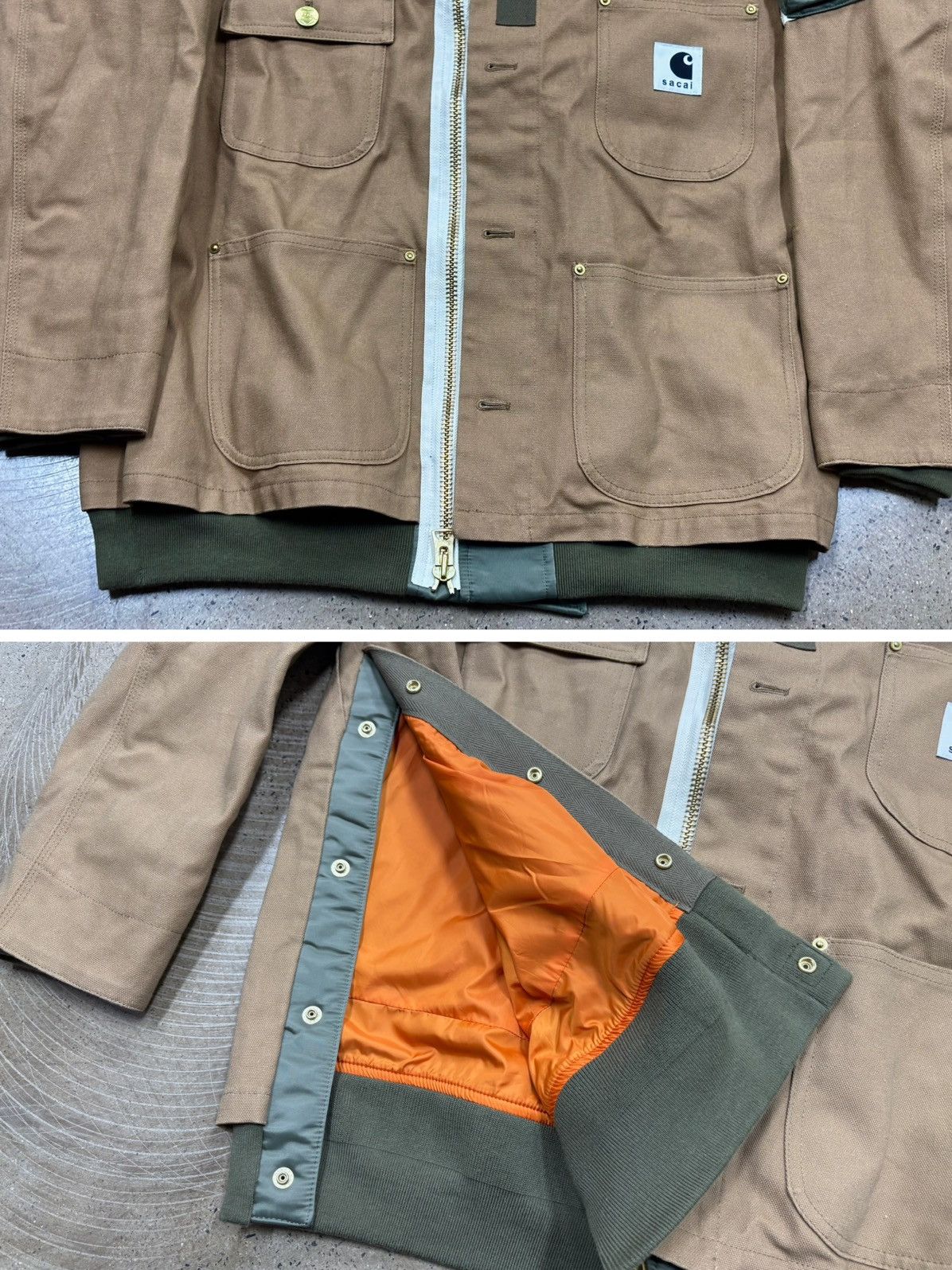 Carhartt Wip × Sacai Sacai x Carhartt WIP FW23 Patchwork Jacket Size US M / EU 48-50 / 2 - 6 Thumbnail