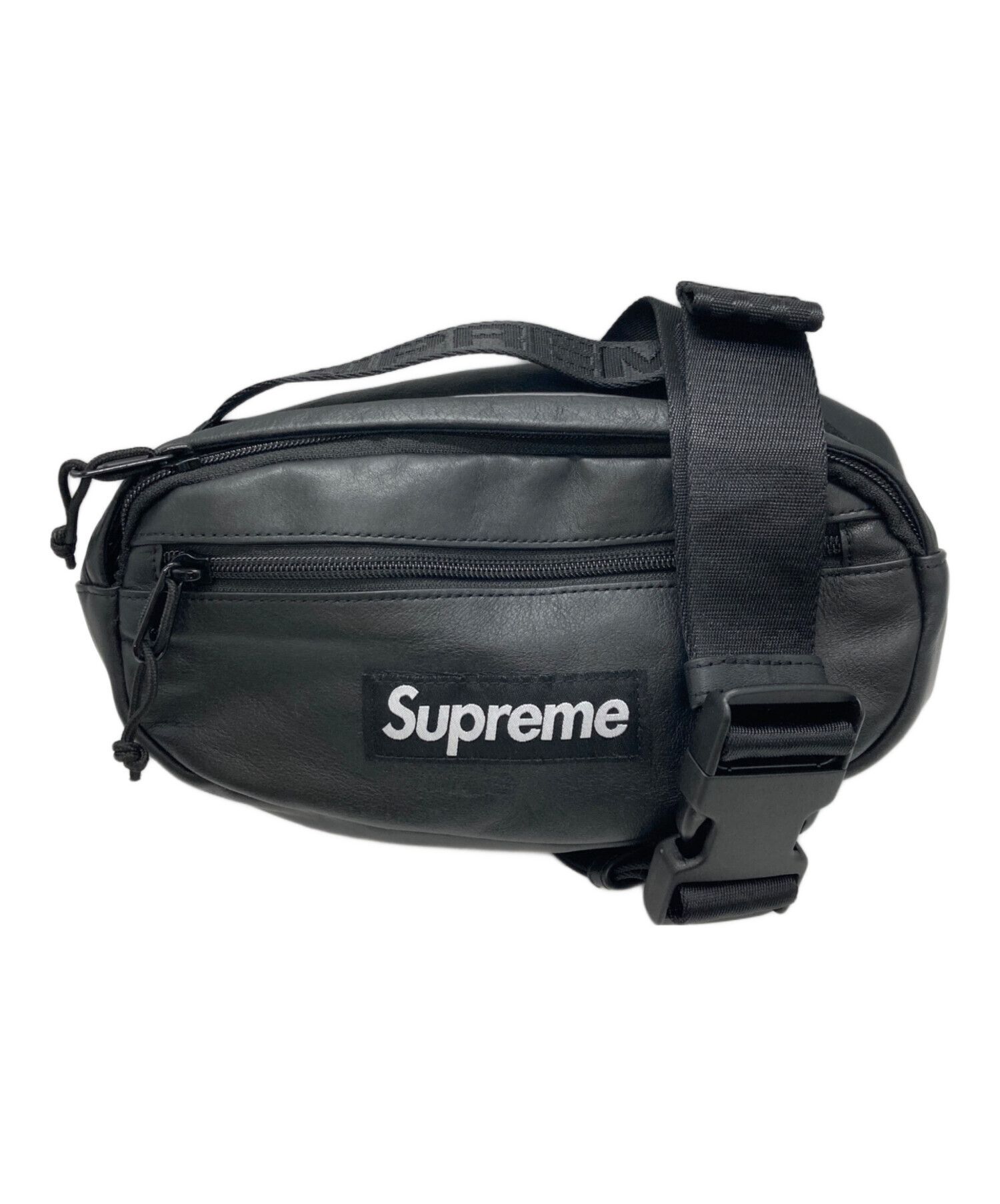 Supreme SUPREME 23AW Leather Waist Bag Black | Grailed
