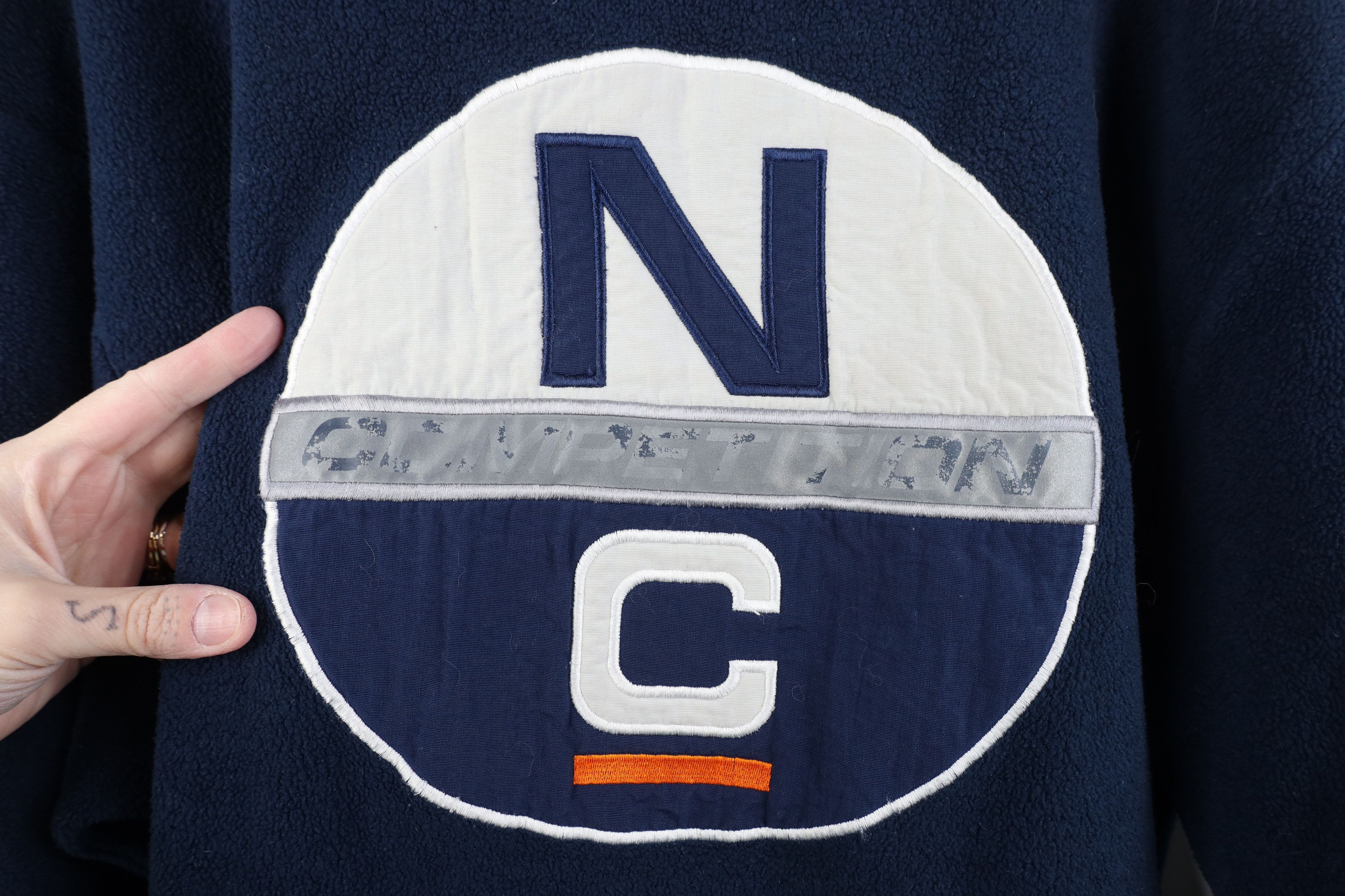 Nautica Vintage 90s Nautica Competition Half Zip Fleece Sweater Size US S / EU 44-46 / 1 - 11 Thumbnail