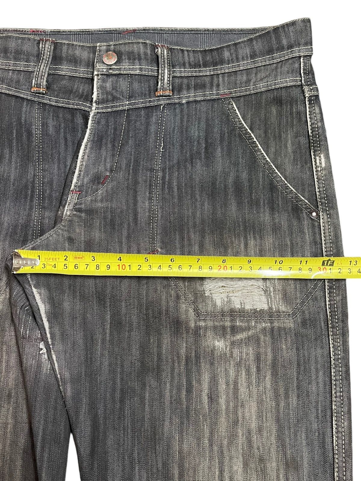 Edwin Vintage Edwin Wild Fire Warm Quality Faded Distress Jeans Size US 34 / EU 50 - 14 Thumbnail