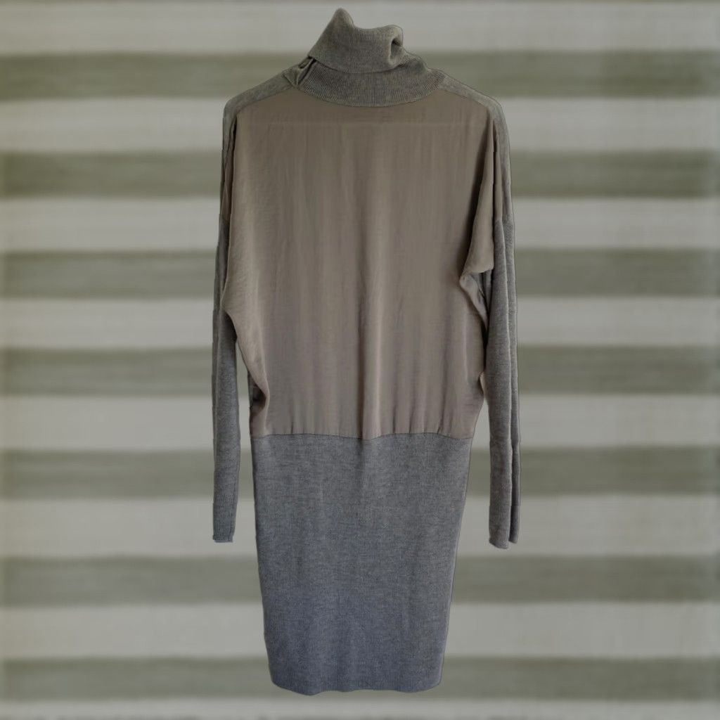 Allsaints AllSaints Flik Dress Knit Merino Wool Women M Gray Size M / US 6-8 / IT 42-44 - 1 Thumbnail