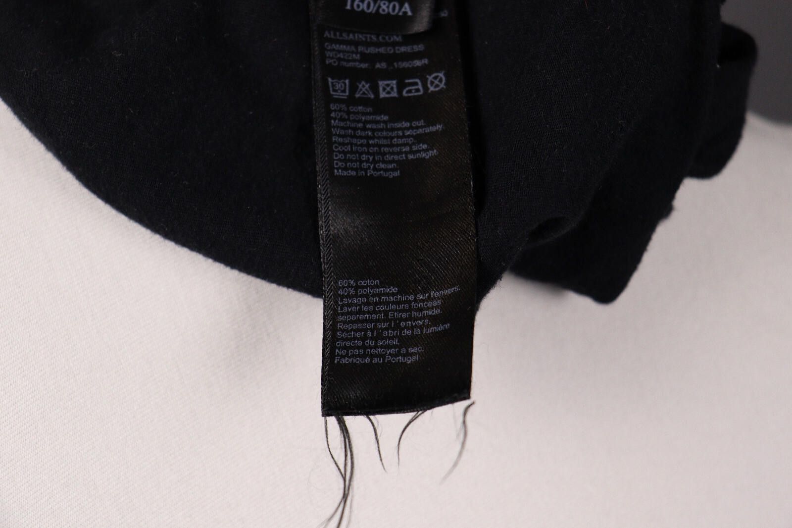 Allsaints AllSaints Gamma Rushed Black Party Tank Midi Dress Size S Size S / US 4 / IT 40 - 10 Thumbnail