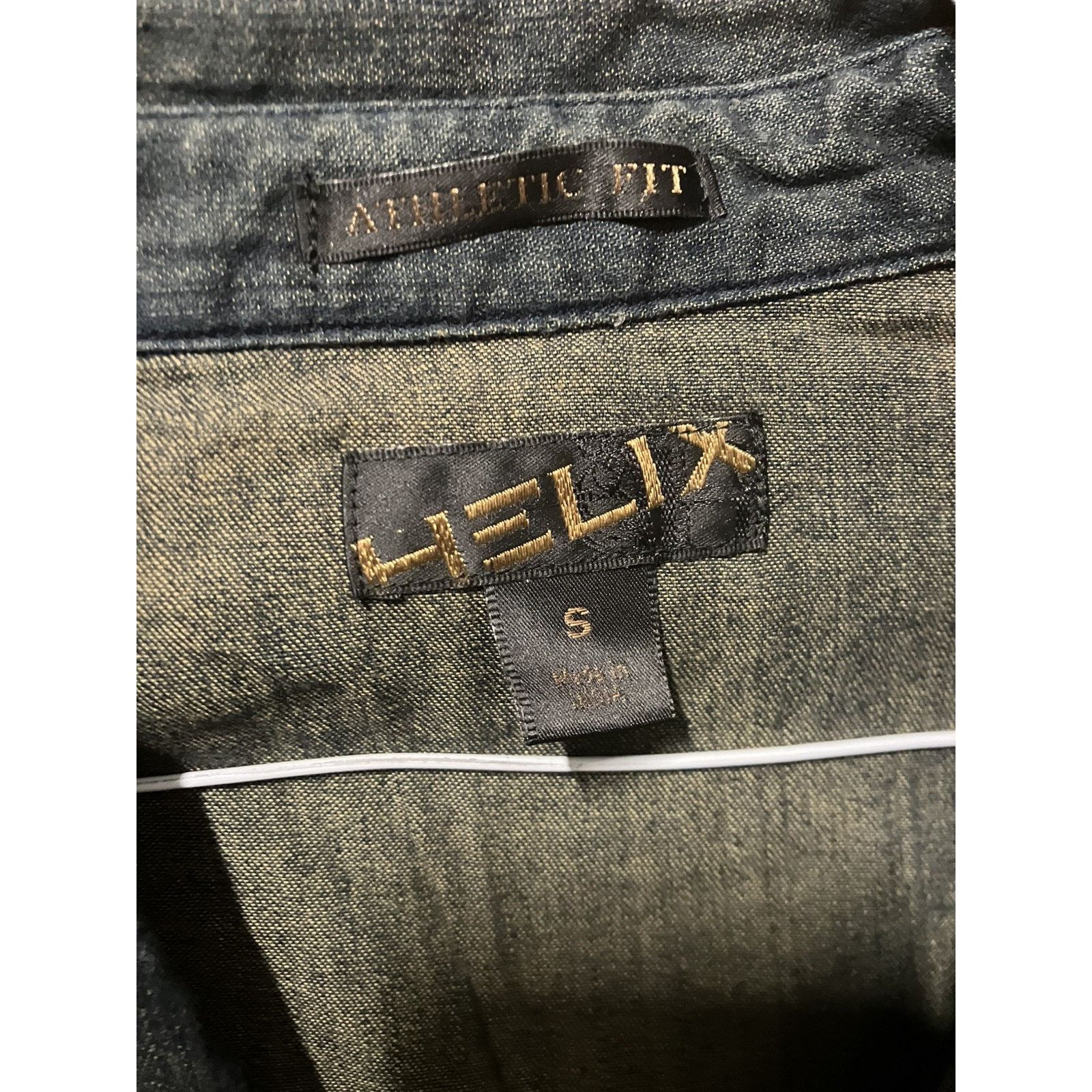 Helix NWT Helix Denim Western Snap Shirt - S - 100% Cotton Size US S / EU 44-46 / 1 - 2 Thumbnail