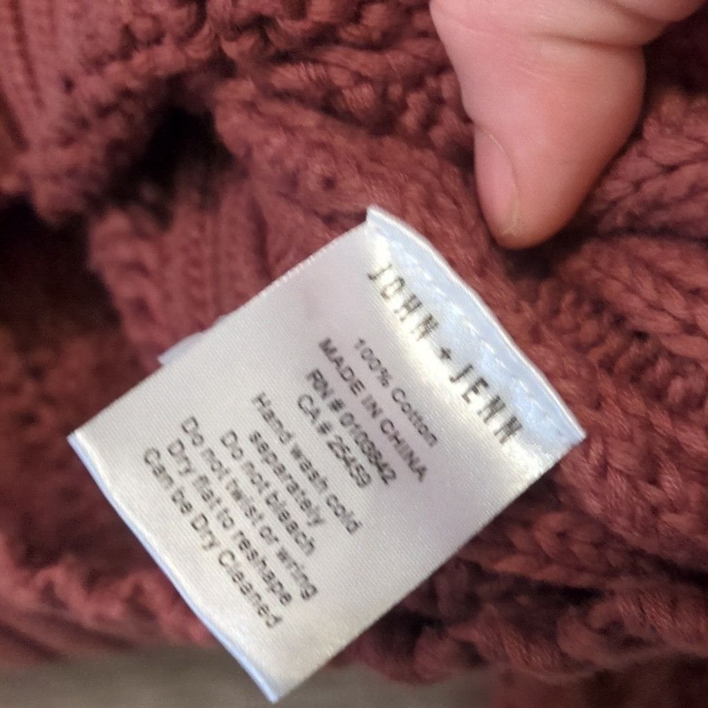 Other John + Jenn Brown Oversized Crop knit Chunky Cardigan Sz Med Size M / US 6-8 / IT 42-44 - 3 Thumbnail