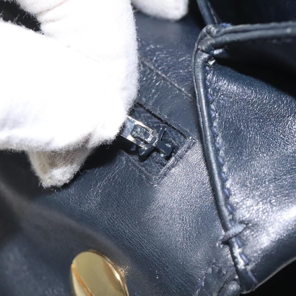 Gucci Gucci Leather Shoulder Bag Navy Size ONE SIZE - 5 Thumbnail