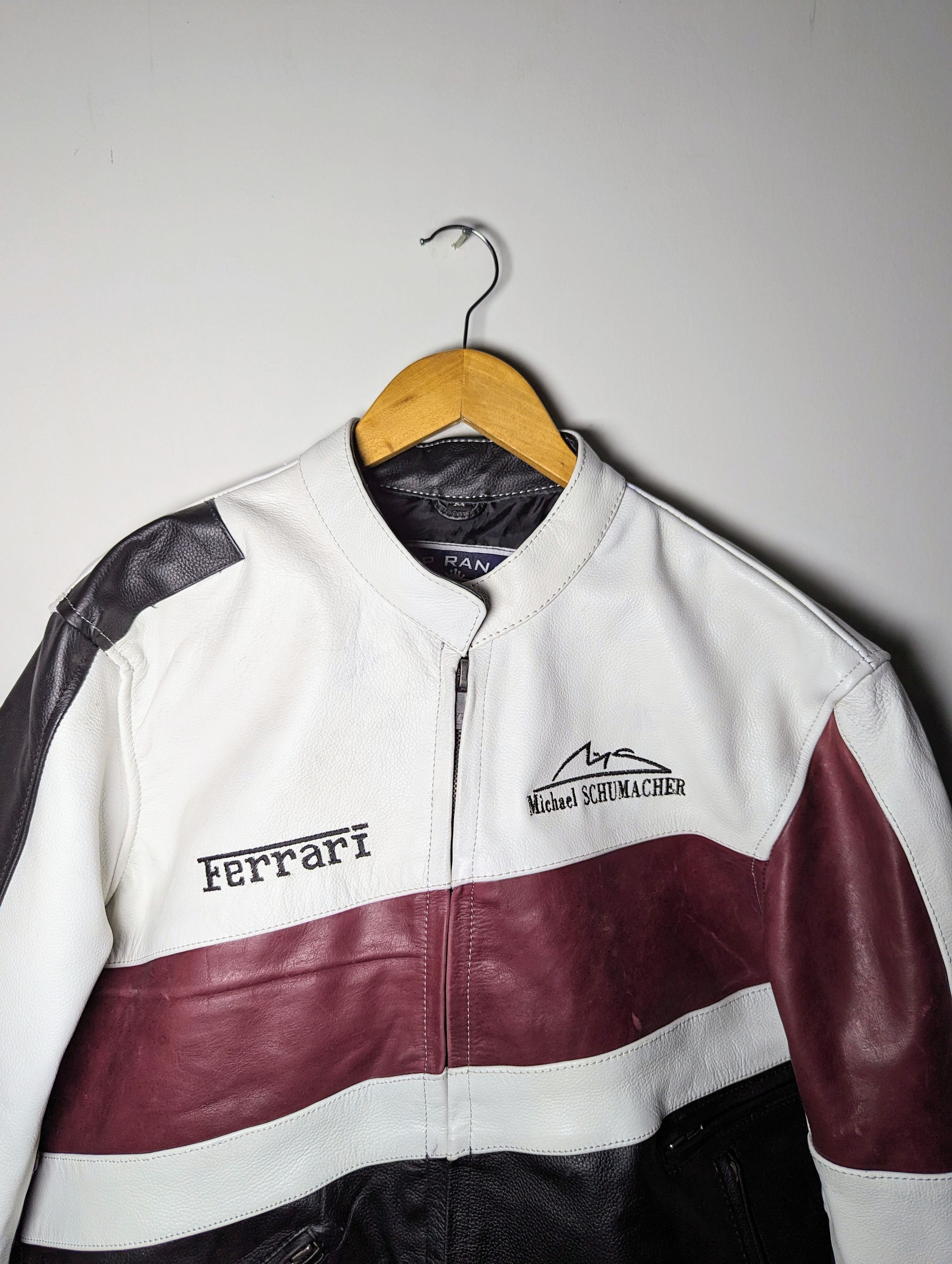 Genuine Leather 🔥💸 FERRARI 👀 LEATHER JACKET F1 STREETWEAR Size US M / EU 48-50 / 2 - 5 Thumbnail