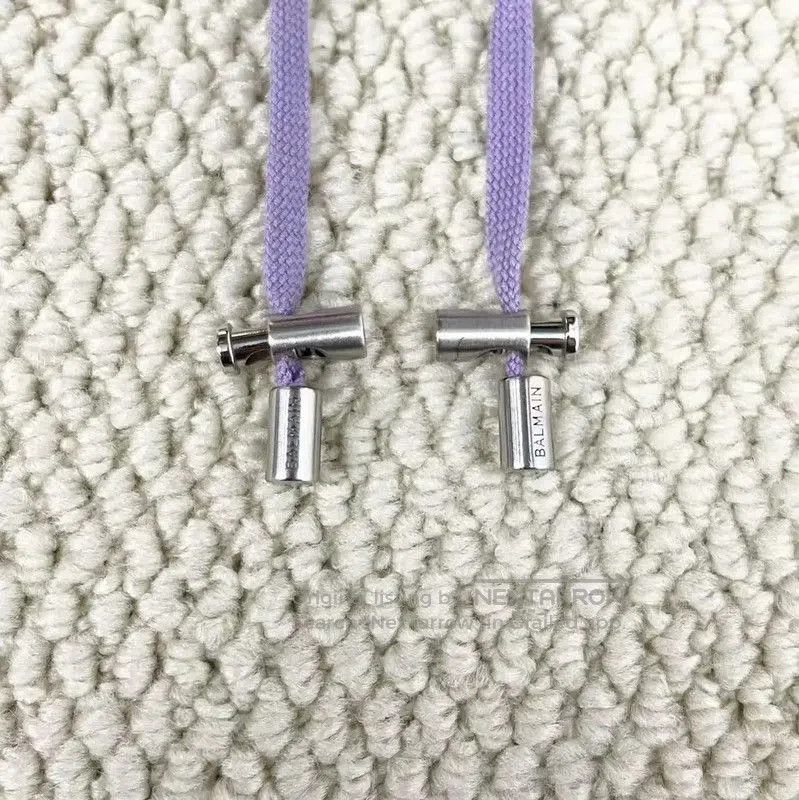 Balmain Balmain Purple Cotton Blend Embroidered Hoodie . Size US XL / EU 56 / 4 - 5 Thumbnail