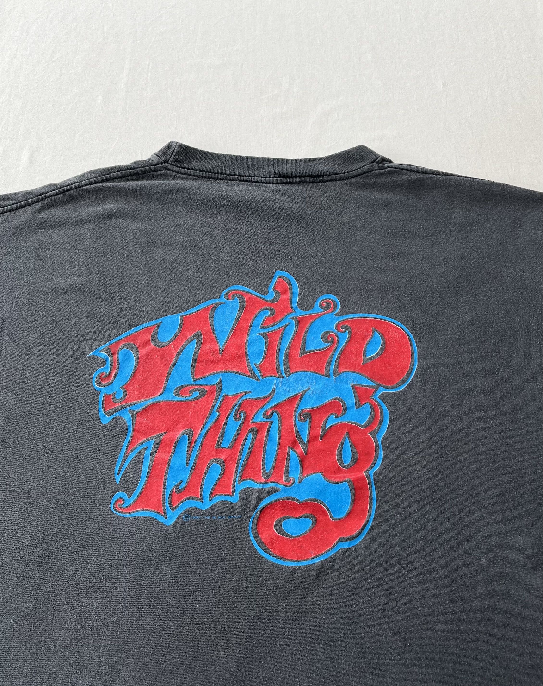 Band Tees Vintage 1992 Jimi Hendrix Wild Thing Black T-shirt Size US XL / EU 56 / 4 - 15 Thumbnail
