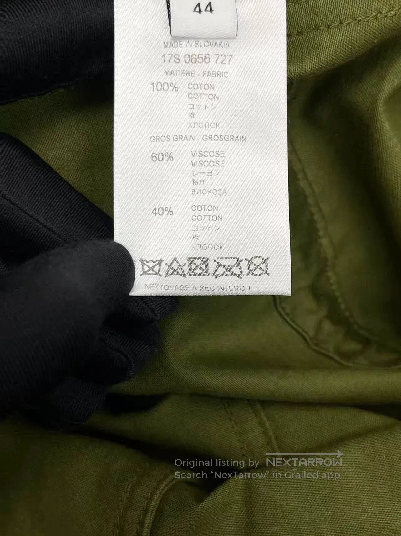 Givenchy Givenchy Military Green Winged Hooded Trench Coat. Size US XL / EU 56 / 4 - 5 Thumbnail
