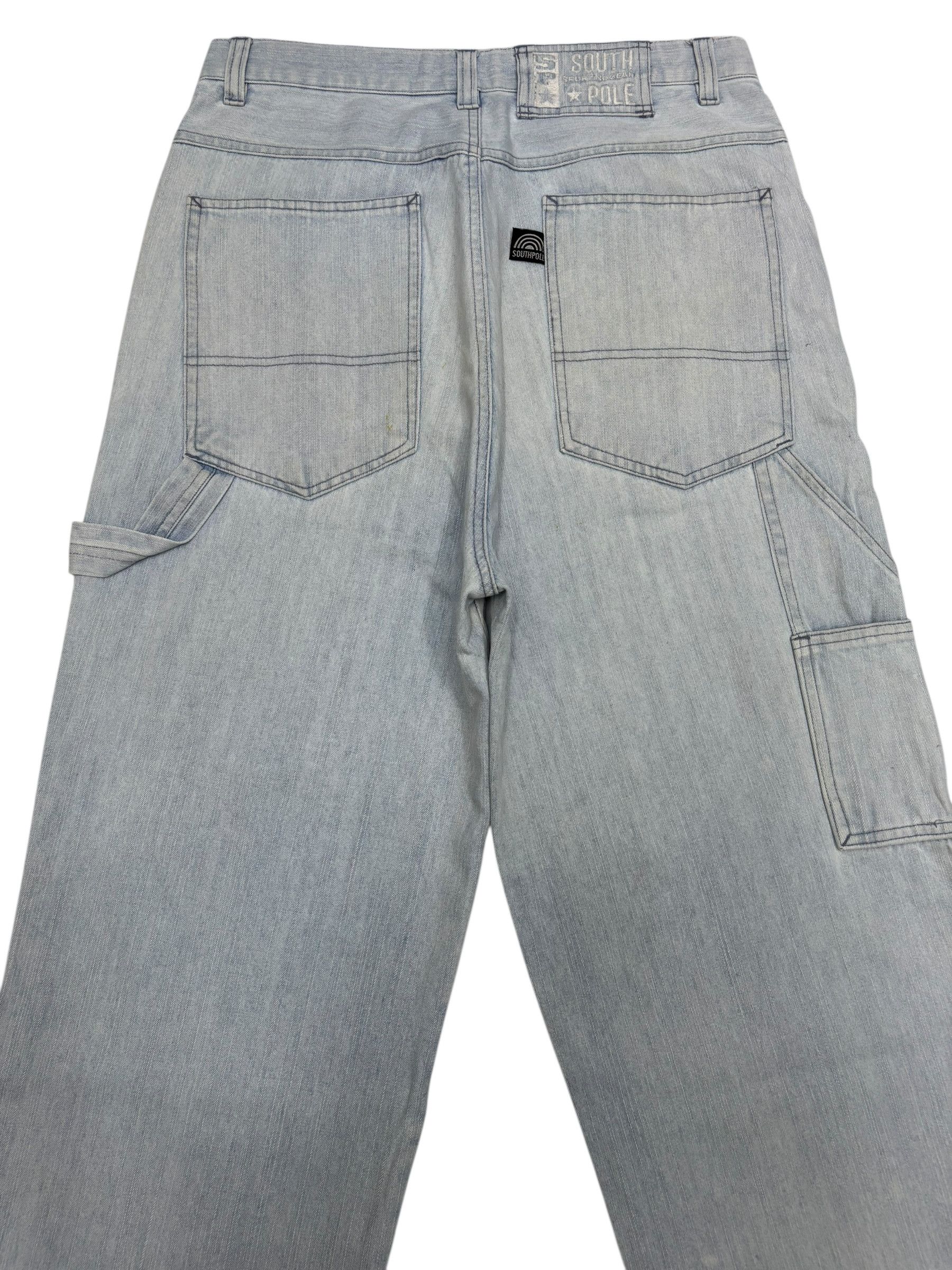 Southpole 🔥SOUTHPOLE BAGGY JEANS BLUE WASH WORKWEAR DENIM Size US 30 / EU 46 - 3 Thumbnail
