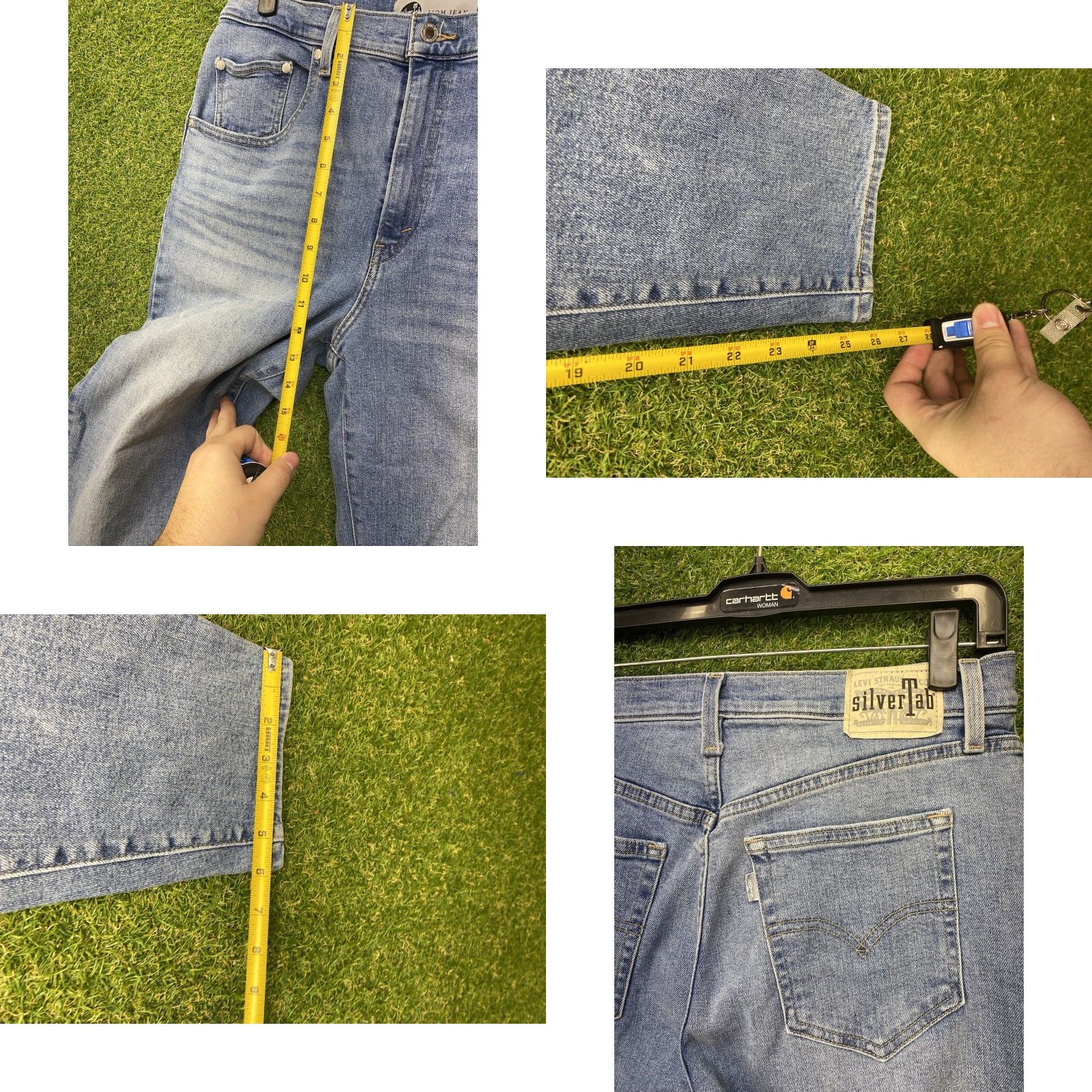 Levi's Levi's Silvertab Jeans Womens 31x27 High Waisted Mom Tapered Blue High Rise 90s Vintage Size 24" / US 00 / IT 34 - 8 Thumbnail