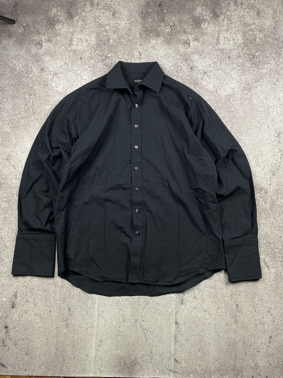 Balmain ❌NEED GONE❌OG Balmain 🇯🇵 Market Shawl Collar Oversized Shirt Size US XL / EU 56 / 4 - 1 Thumbnail
