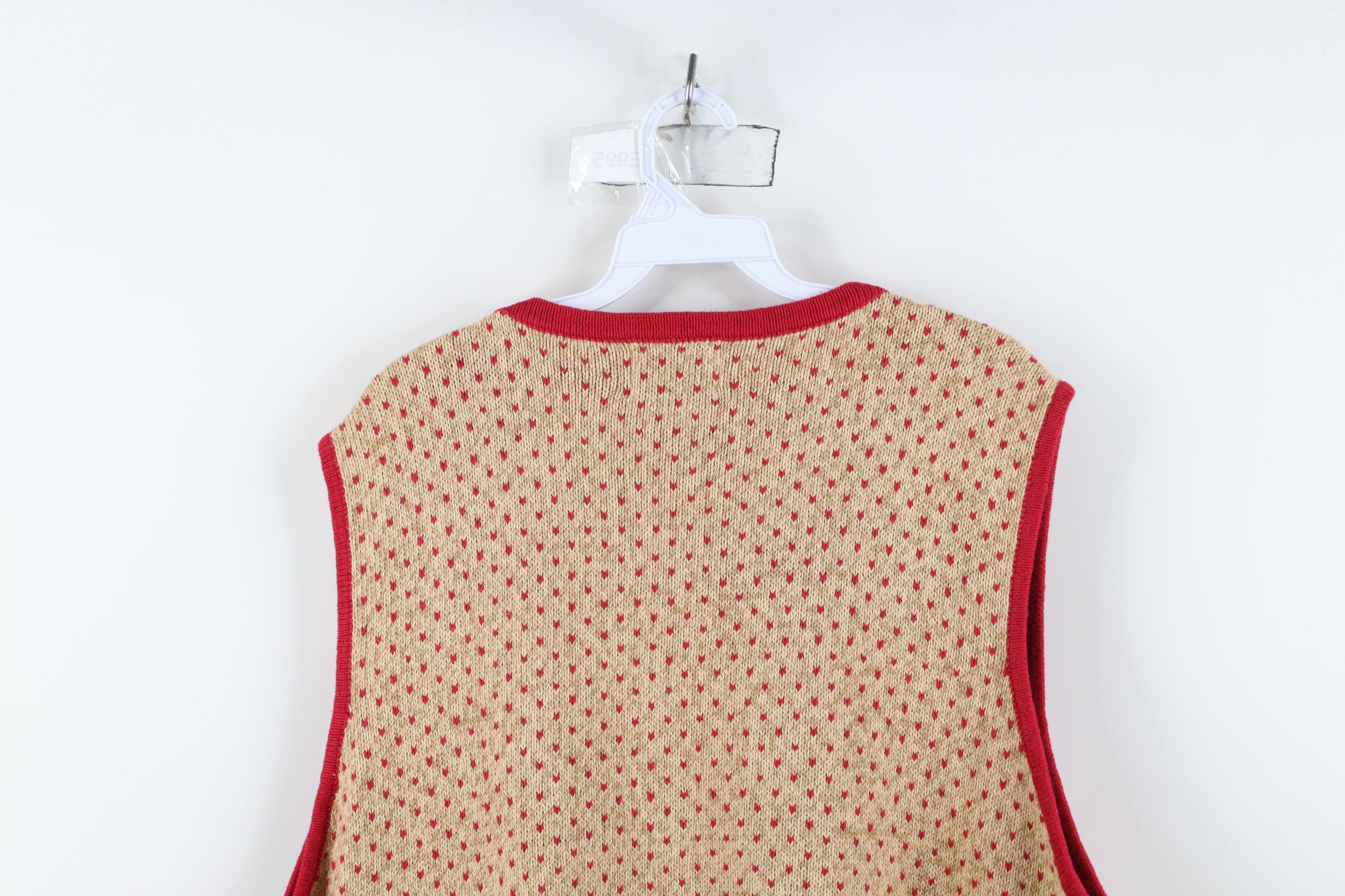 Vintage Vintage 90s Streetwear USA Flag Knit Cardigan Sweater Vest Size XXL / US 16-18 / IT 52-54 - 11 Thumbnail