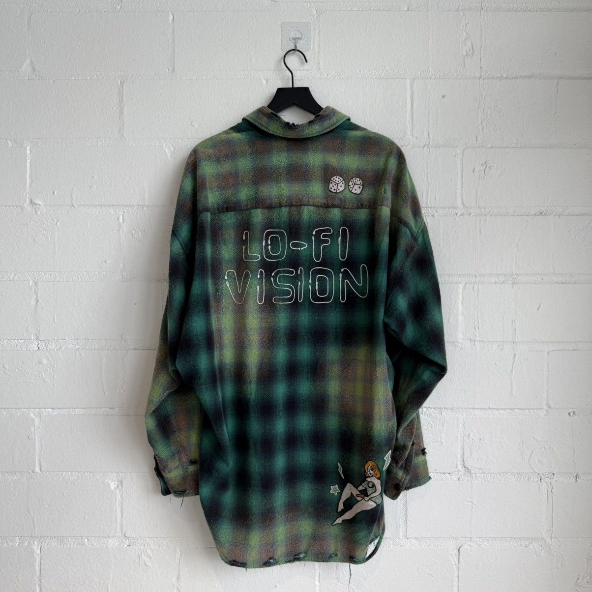 Maison MIHARA YASUHIRO MMY Green Flannel L/S Shirt Size US M / EU 48-50 / 2 - 3 Thumbnail