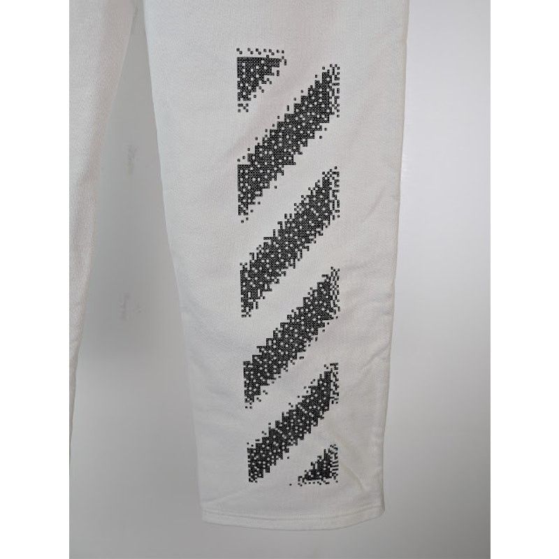 Off-White o1rshd1 Pixel Diag Sweatpants in Light Stone / Black Size US 30 / EU 46 - 15 Thumbnail