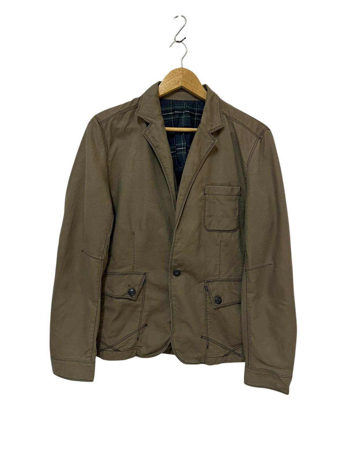 291295=Homme 291295=HOMME Japanese Designer Cotton Utility Blazer Size US M / EU 48-50 / 2 - 1 Thumbnail