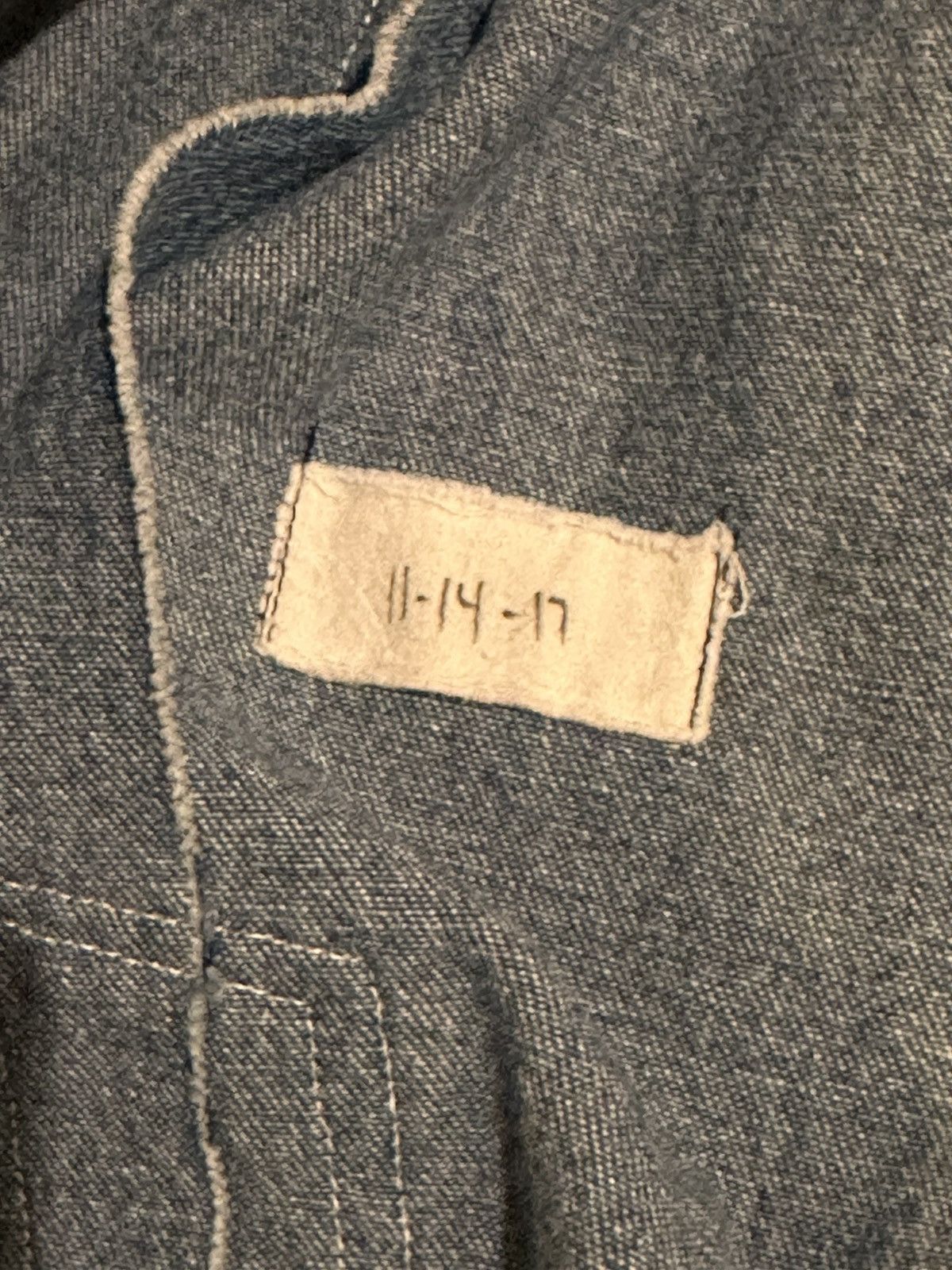Greg Lauren Light Vintage Denim Track Jacket Size US XL / EU 56 / 4 - 4 Thumbnail