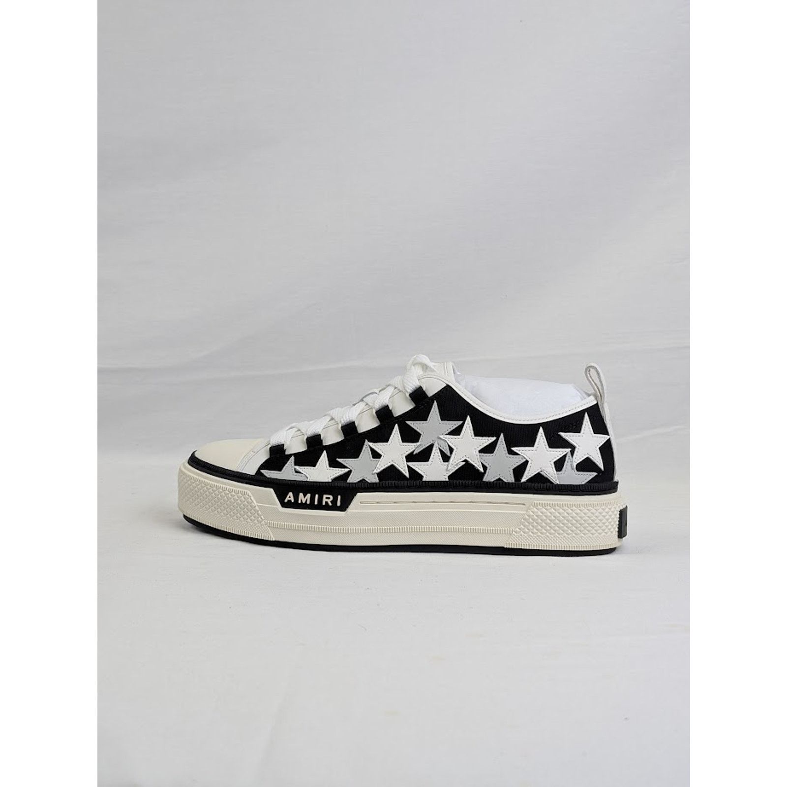 Amiri o1rshd1 Stars Court Low-Top Sneakers in Black Size US 13 / EU 46 - 1 Thumbnail