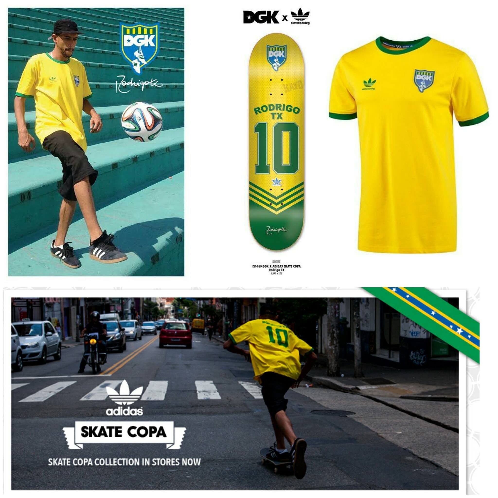 Adidas × DGK Adidas Skateboarding & DGK T-Shirt #10 RODRIGO TX Size US S / EU 44-46 / 1 - 20 Thumbnail