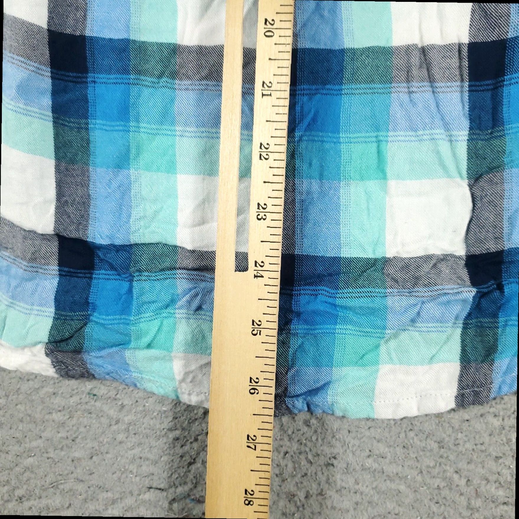 Tommy Hilfiger Tommy Hilfiger Womens XL Blue Plaid Long Sleeve Button Up Shirt Cotton Size XL / US 12-14 / IT 48-50 - 4 Thumbnail
