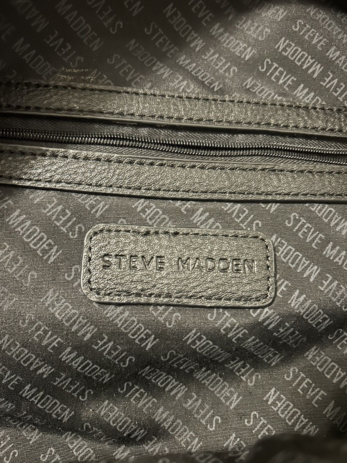 Steve Madden Steve Madden Logomania Black Mini Backpack Size ONE SIZE - 4 Thumbnail