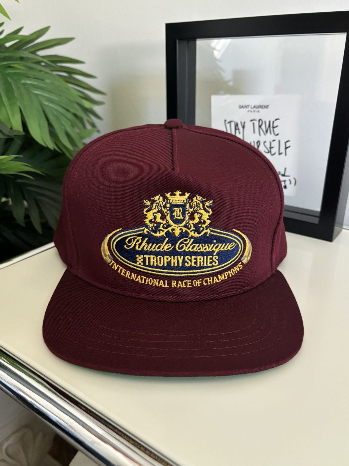 image of Rhude “ Classique Trophy Series ” Hat in Green, Men's