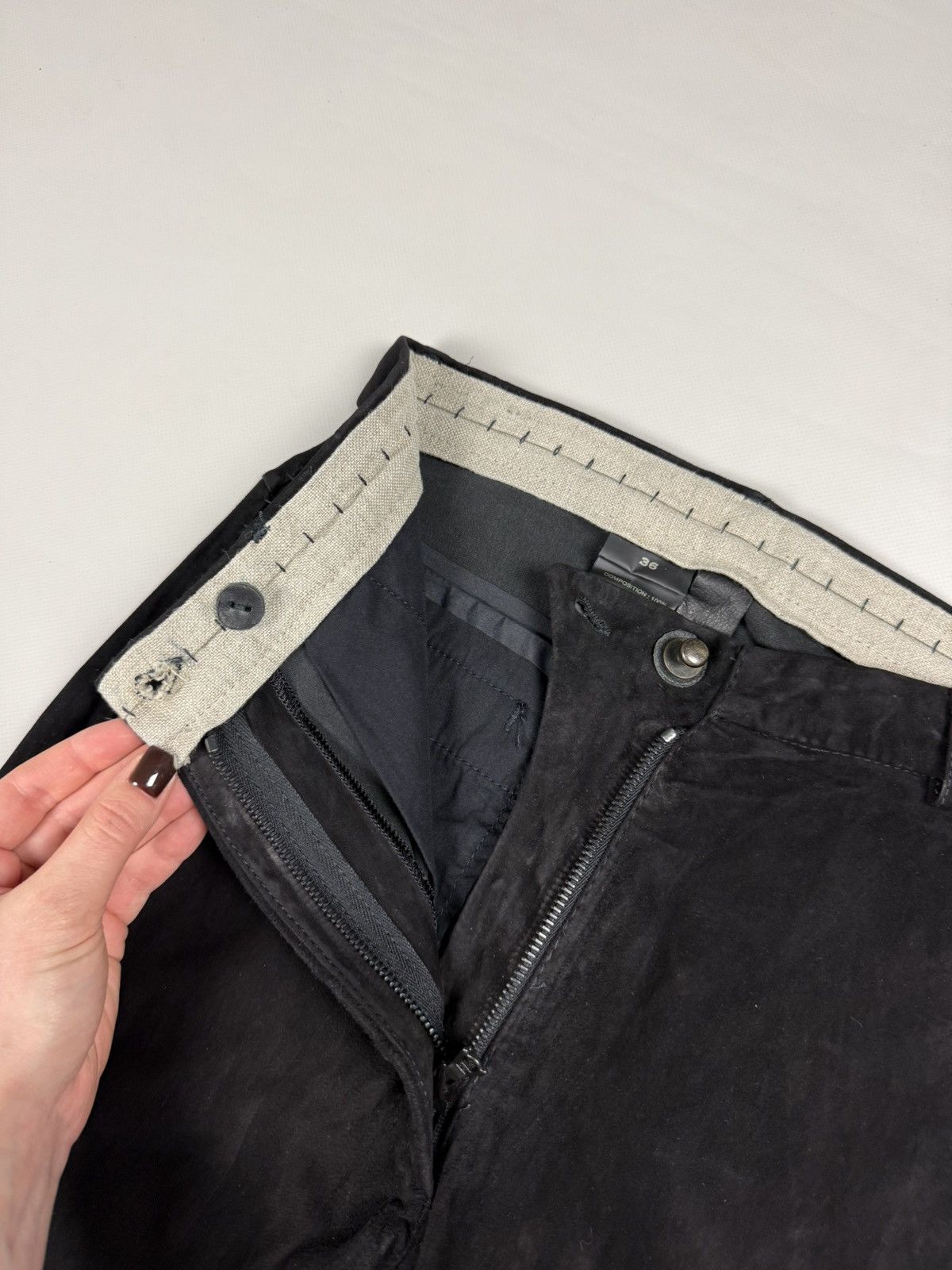 Isaac Sellam Experience Isaac Sellam Vigilante H21 Noir Leather Pants Trousers Size 25" / US 0 / IT 36 - 10 Thumbnail