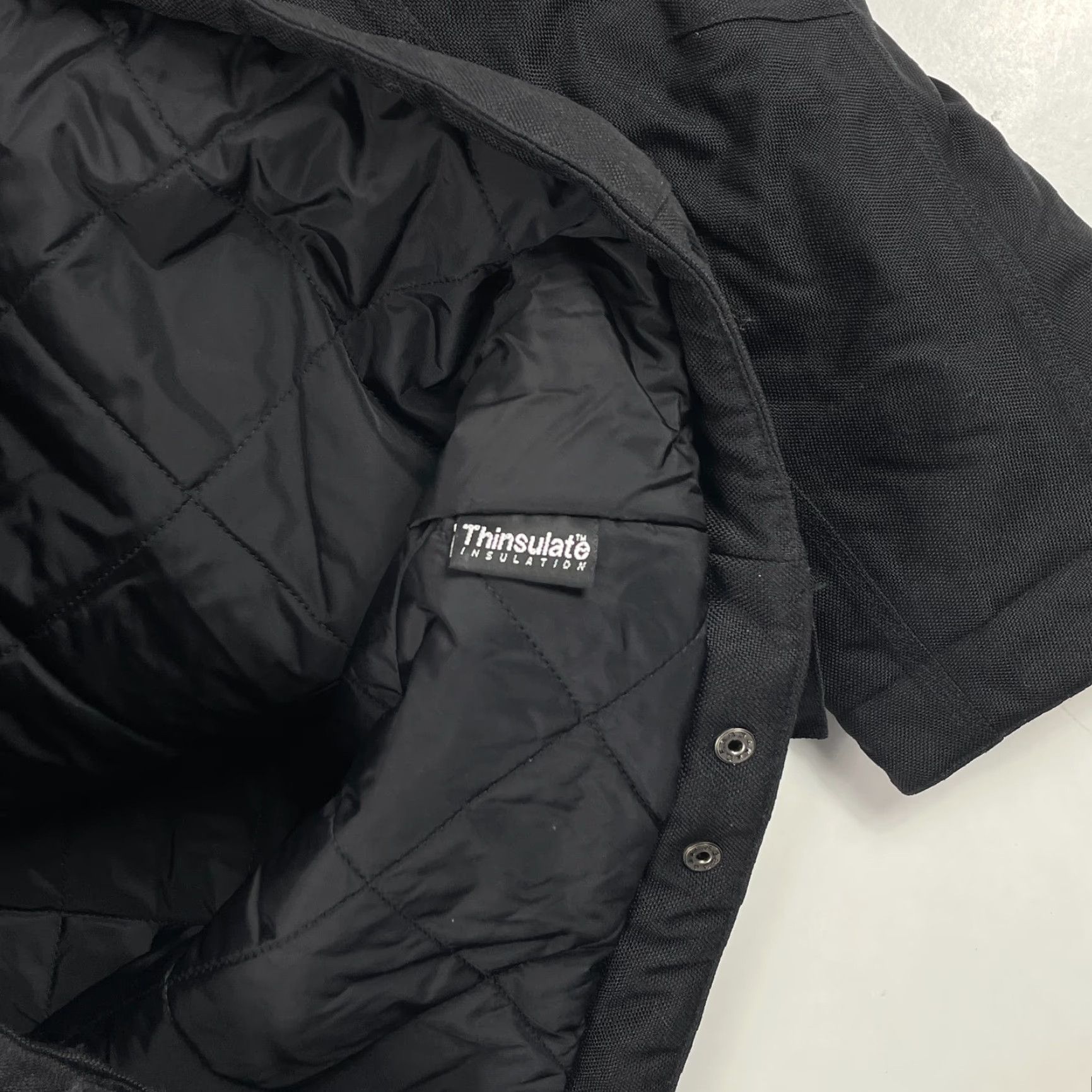 Vintage VINTAGE Cabela's Jacket Mens Medium Black Canvas Chore Field Bomber Jacket Wool? Size US M / EU 48-50 / 2 - 6 Thumbnail