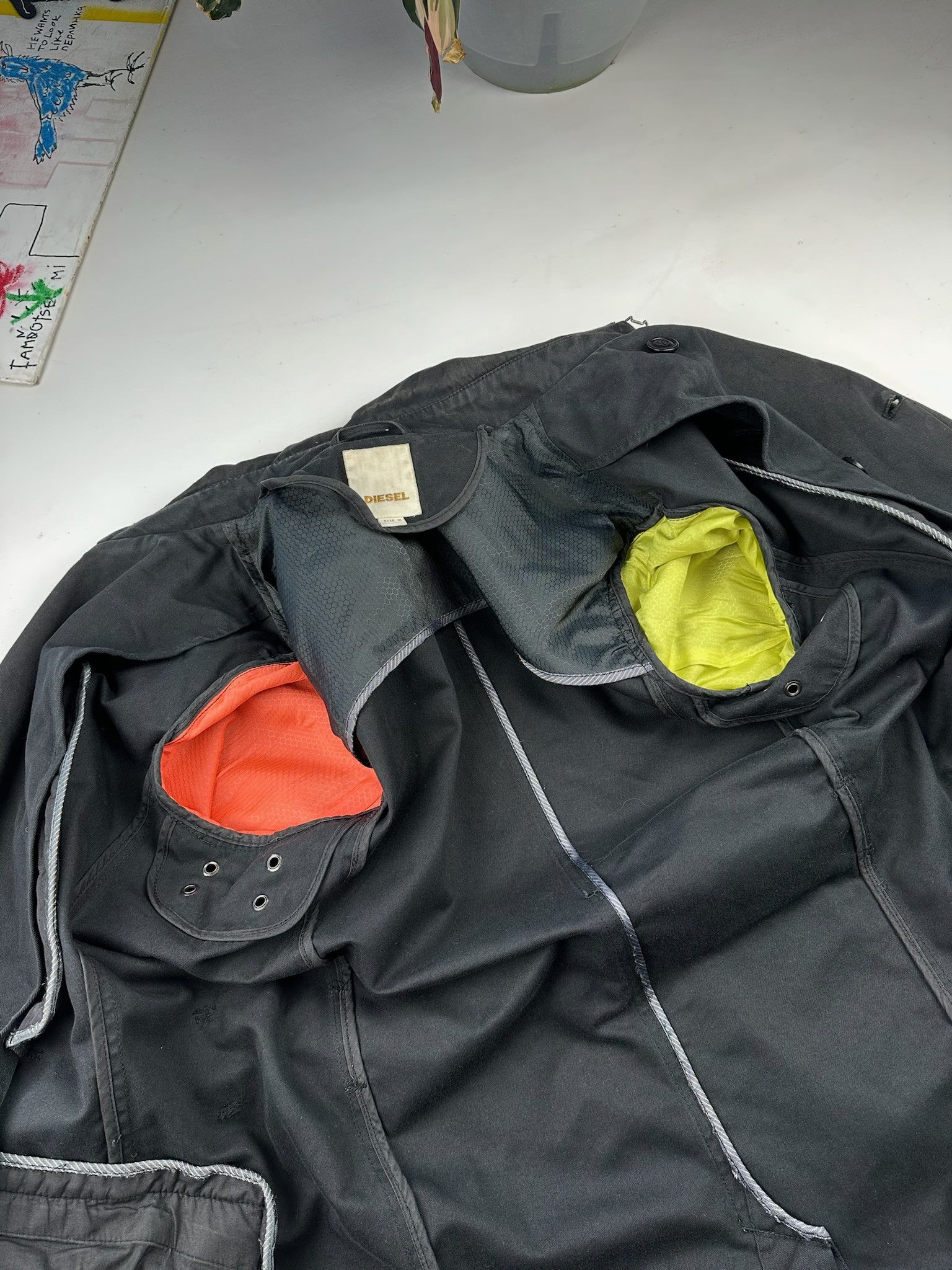Diesel Diesel Black Belted Trench Coat Size US M / EU 48-50 / 2 - 15 Thumbnail