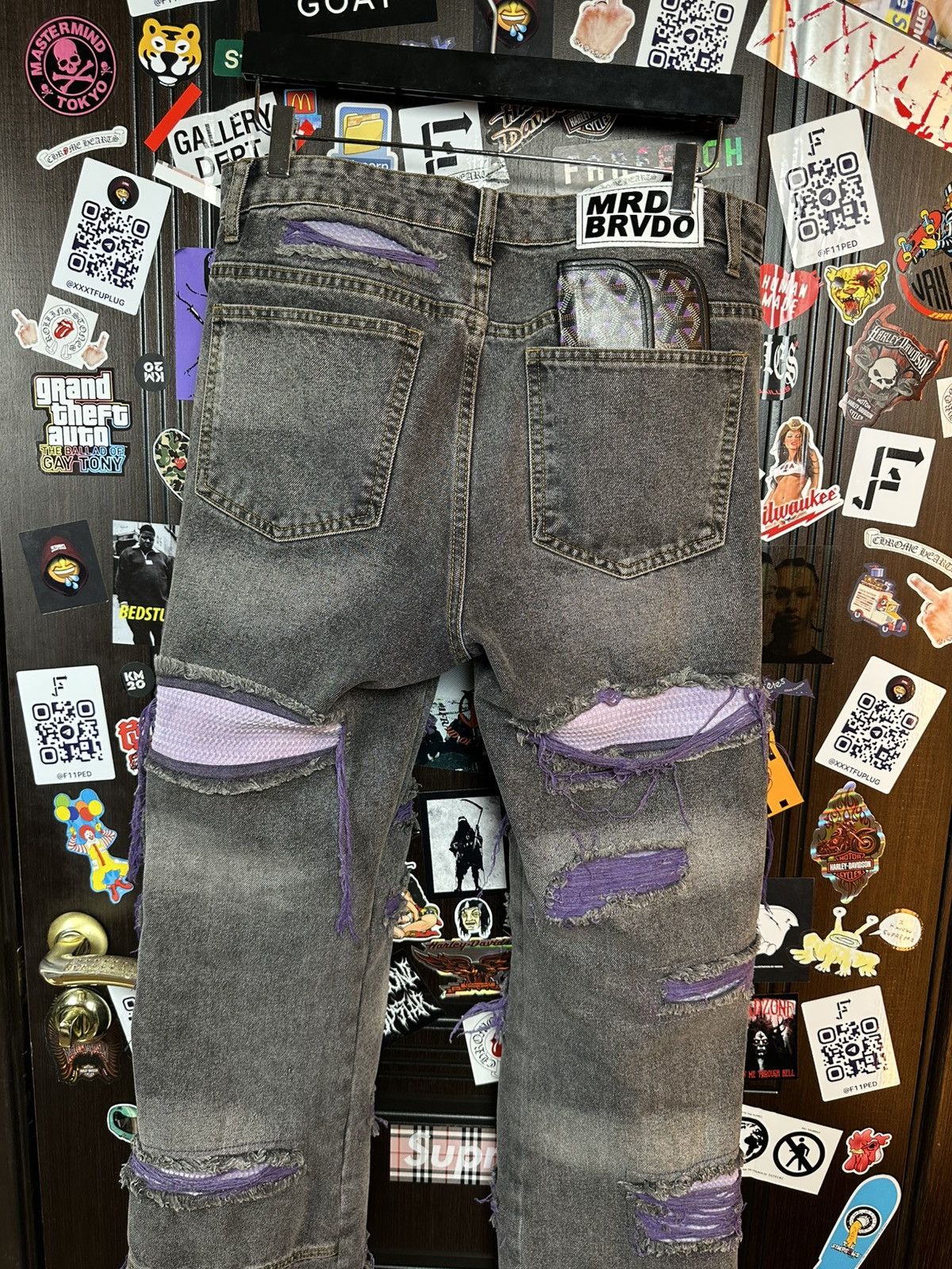 Ev Bravado × Who Decides War Who Decides War “Jesus and Maria” Fusion Denim Size US 32 / EU 48 - 5 Thumbnail