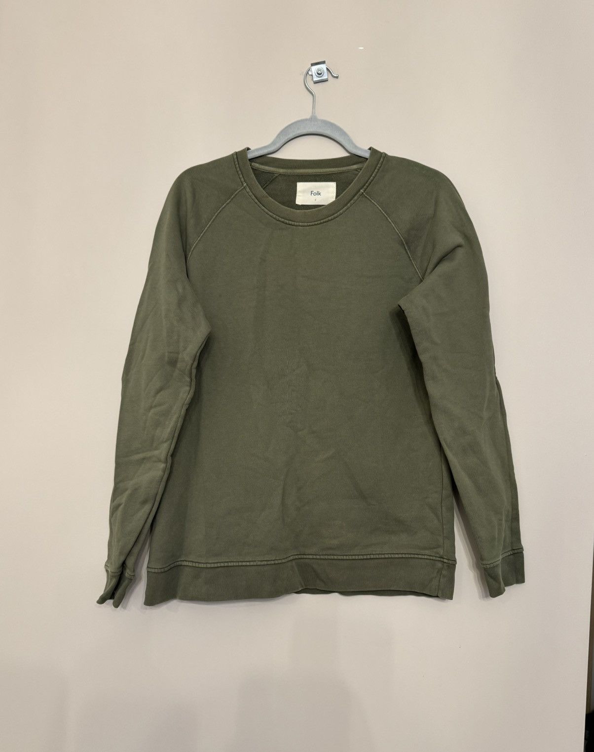 Folk × Vintage Folk sweatshirt khaki size 2 vintage rare Size US S / EU 44-46 / 1 - 1 Thumbnail