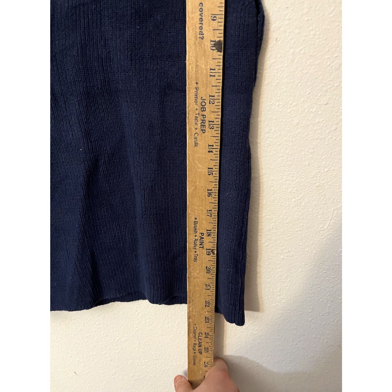 Ann Taylor VINTAGE Ann Taylor Women's Sweater Sleeveless Pullover XS Blue Cotton Casual Office Workwear Size XS / US 0-2 / IT 36-38 - 4 Thumbnail