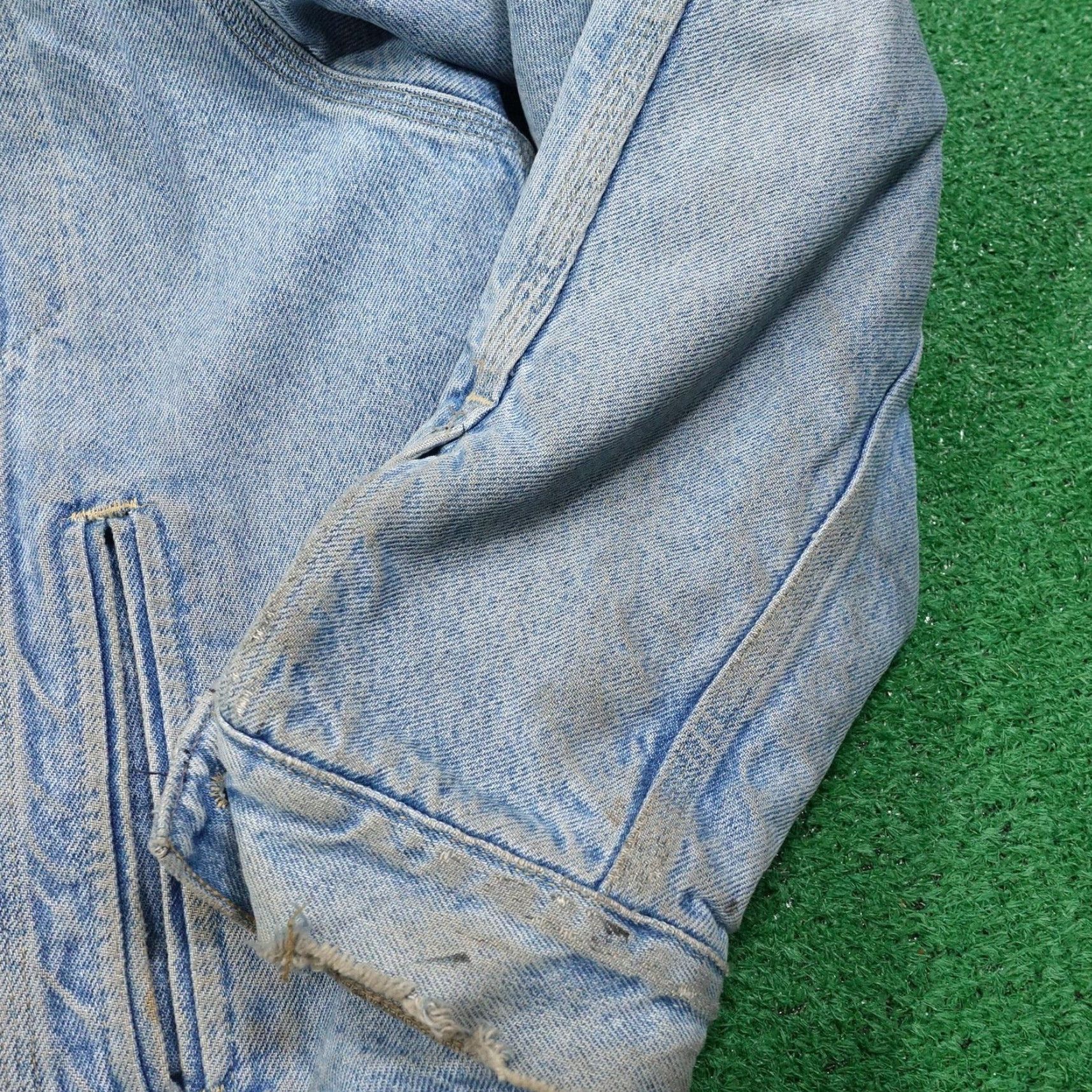Carhartt VINTAGE Carhartt Jacket Mens XL Denim Blanket Lined Corduroy Collar Trucker 90s Workwear Mens XL Blue Bloodline Size US XL / EU 56 / 4 - 5 Thumbnail