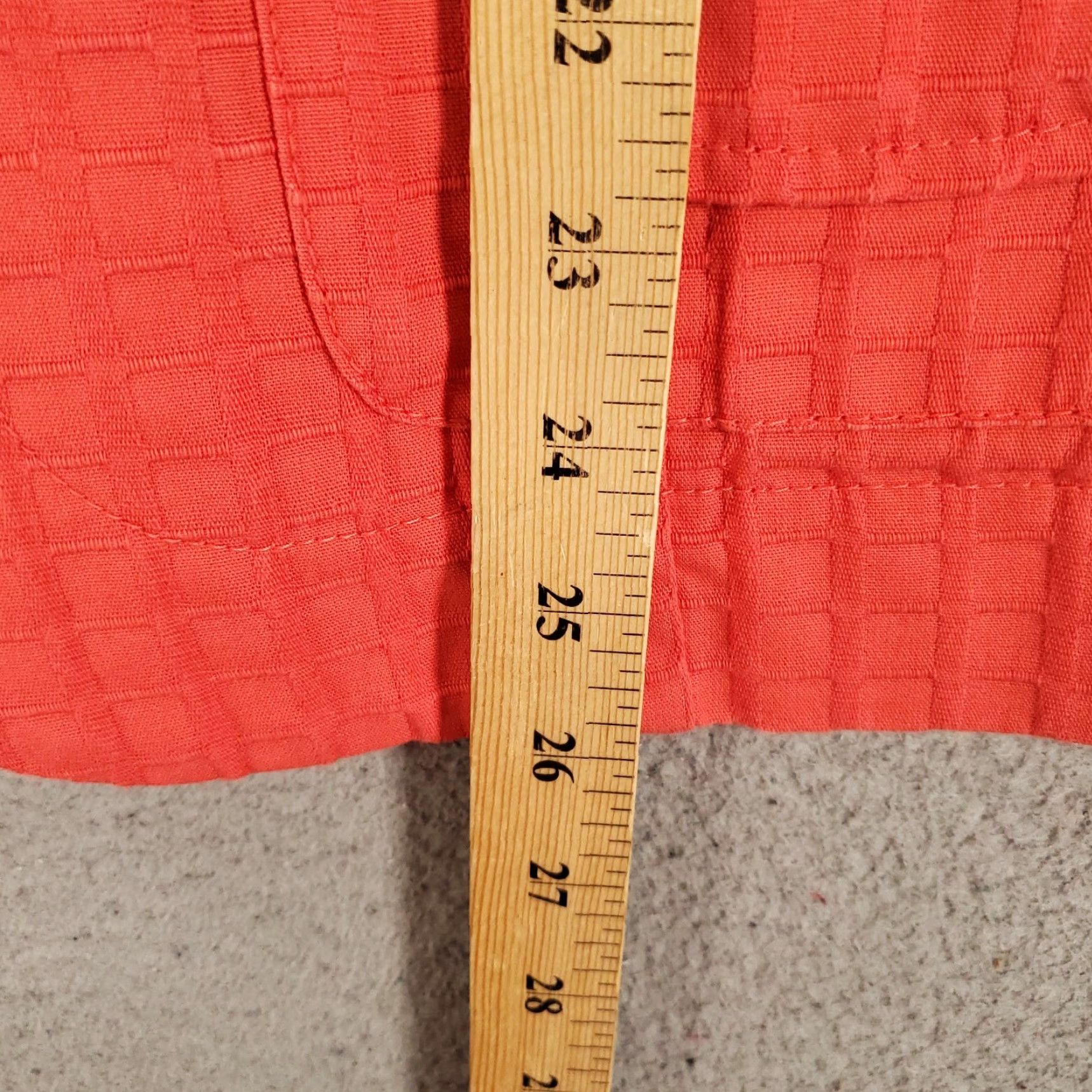 Coldwater Creek Coldwater Creek Womens Jacket 16 Orange Grid Texture Long Sleeve Snap Up Pockets Size XXL / US 16-18 / IT 52-54 - 7 Thumbnail