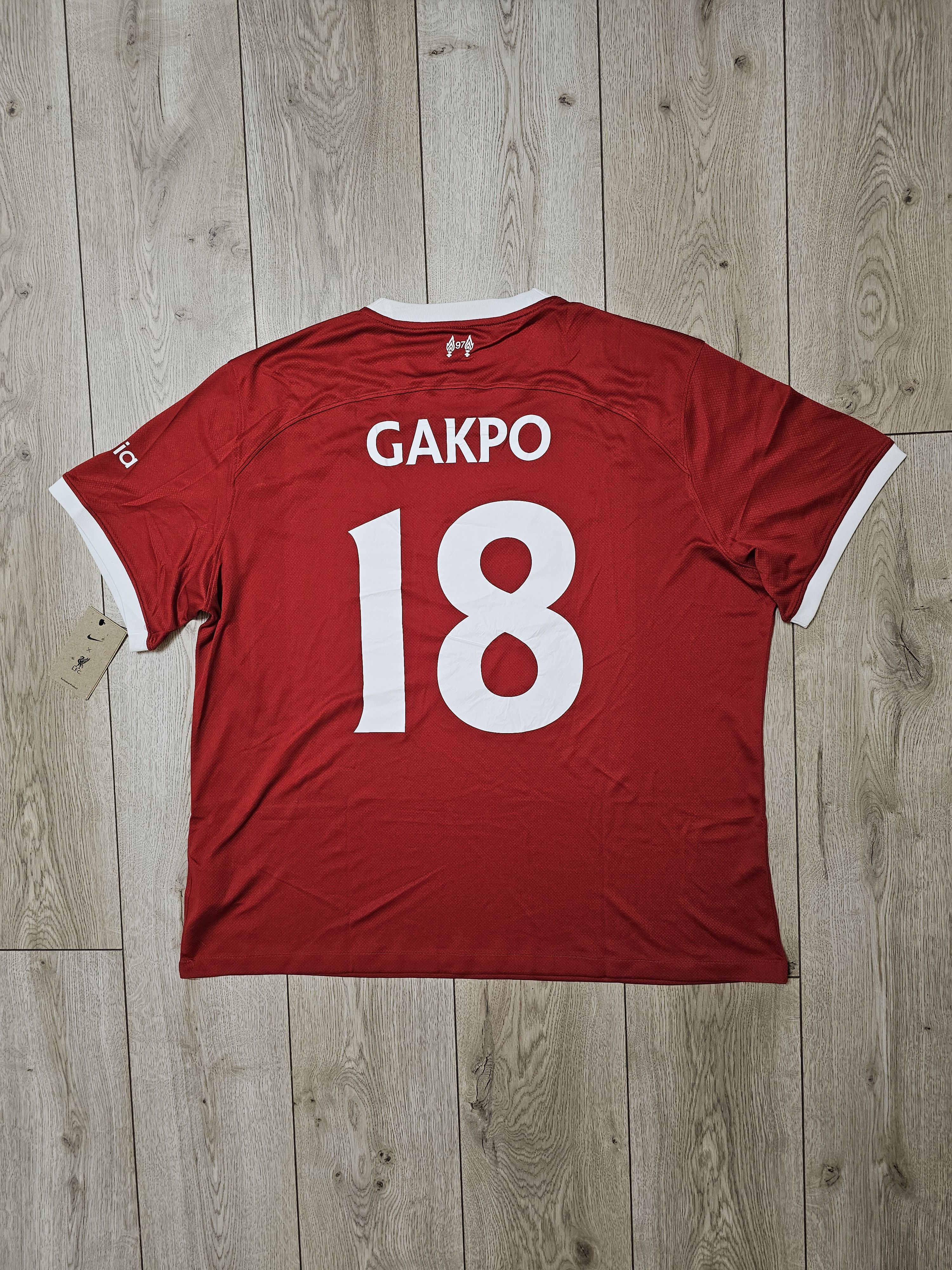 LIVERPOOL 2023 2024 HOME GAKPO FOOTBALL SHIRT SOCCER JERSEY