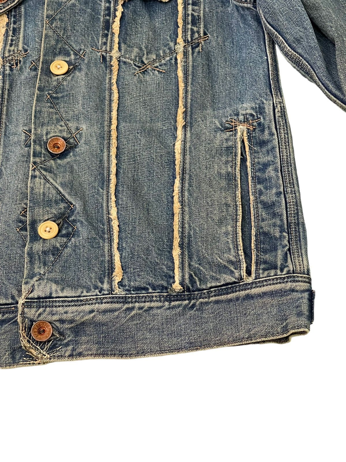Paul Smith Distress Denim Jacket Paul Smith Red Ear Japan 5🟩5 Size US S / EU 44-46 / 1 - 4 Thumbnail
