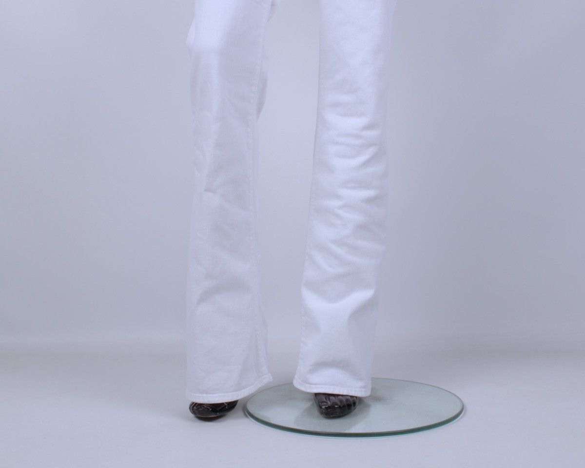 Miss Sixty × Vintage MISS SIXTY Y2K Vintage Wide Leg Rhinestone White Denim Jeans Size 32" / US 10 / IT 46 - 5 Thumbnail