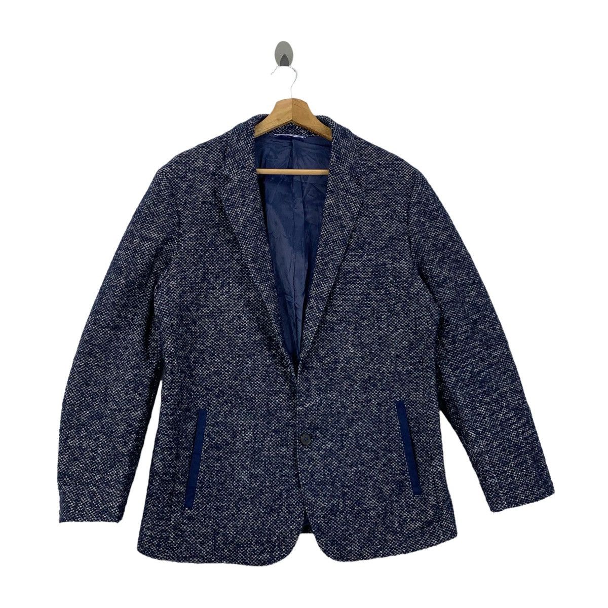 Lanvin LANVIN En Bleu Paris Designer Wool Blazer Coat Jacket Size L / US 10 / IT 46 - 4 Thumbnail