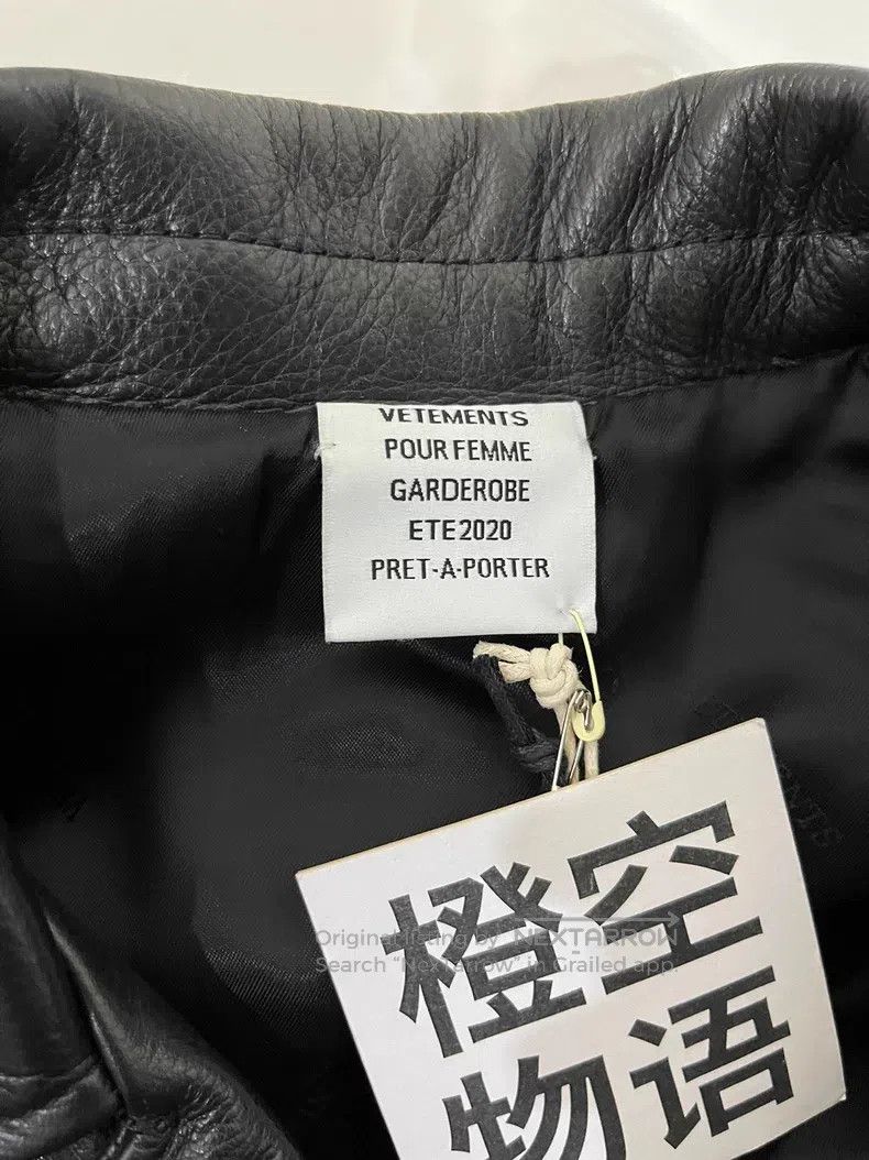 Vetements Vetements Leather Jacket Size US M / EU 48-50 / 2 - 3 Thumbnail