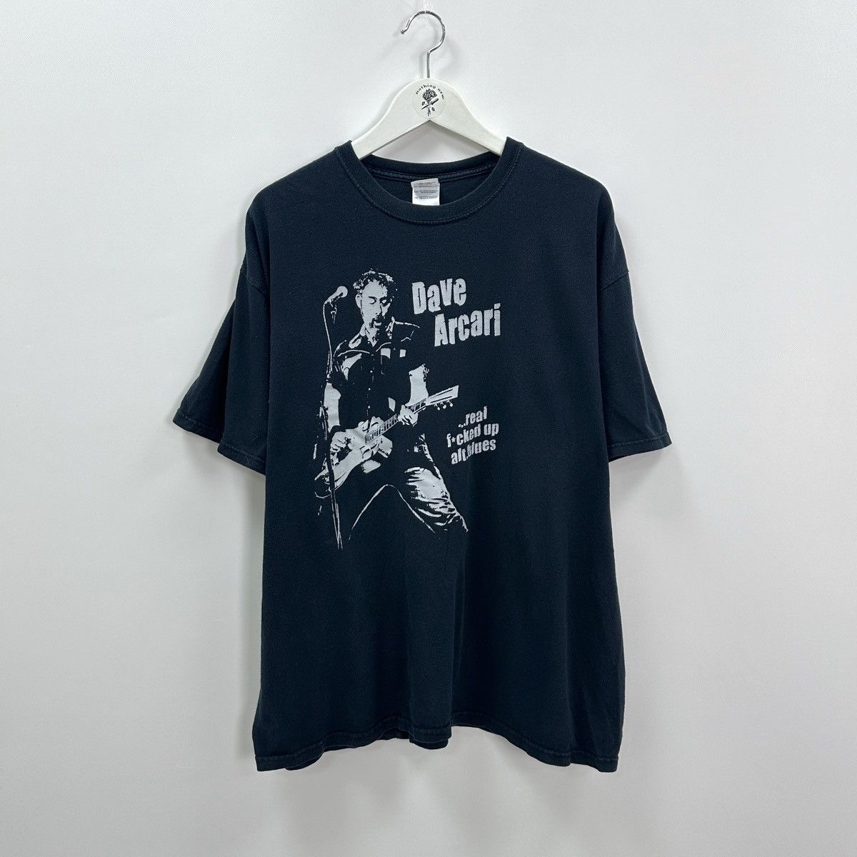 Band Tees Vintage 00s Dave Arcari real fucked up musician promo tee Size US XL / EU 56 / 4 - 1 Thumbnail