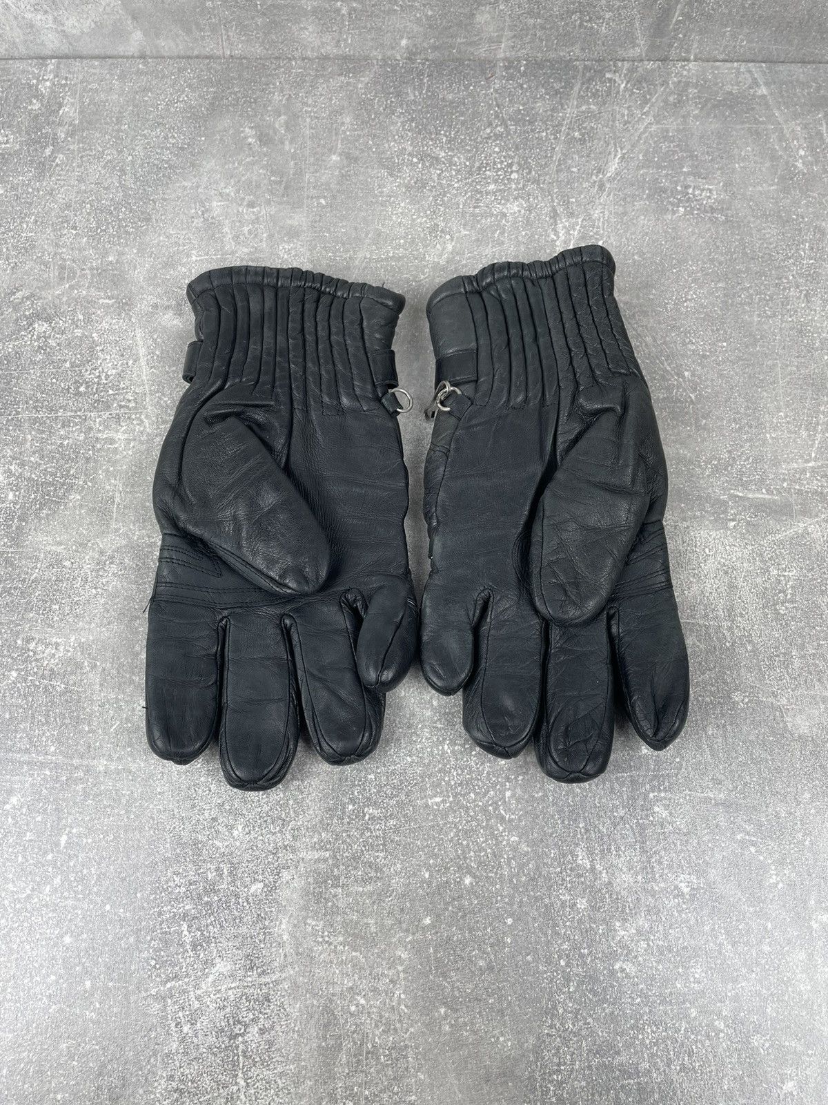 Genuine Leather × Vintage Awesome Vintage Racing Y2K Moto Biker Gloves Size ONE SIZE - 3 Thumbnail