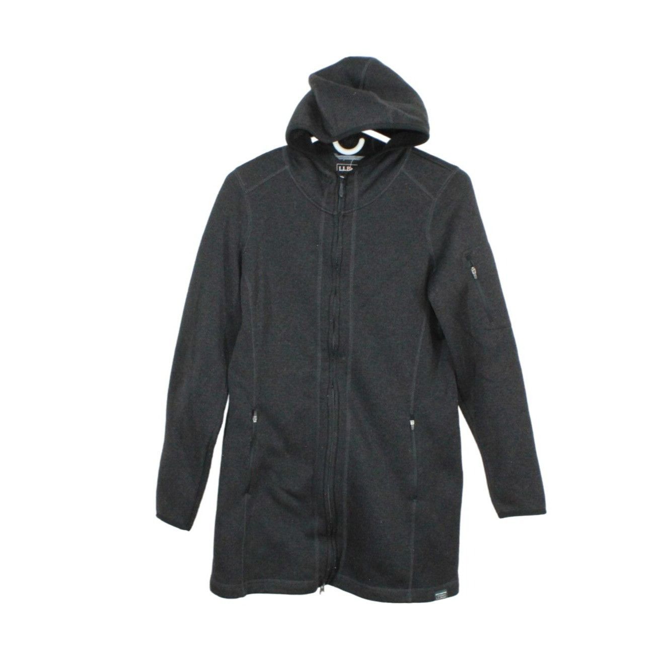 LL Bean Women's Sweater Fleece Coat Classic Black