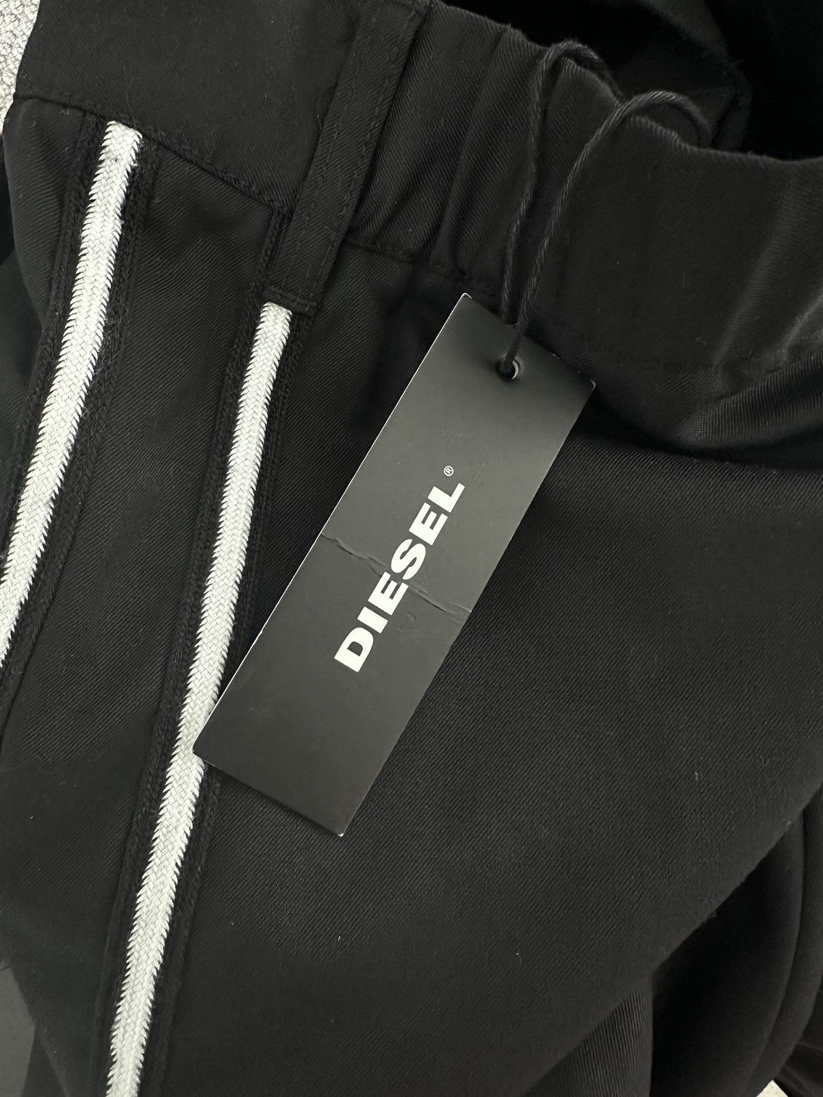 Diesel DIESEL P-Empire Black Trousers Jogger Pants Size US 31 - 8 Thumbnail