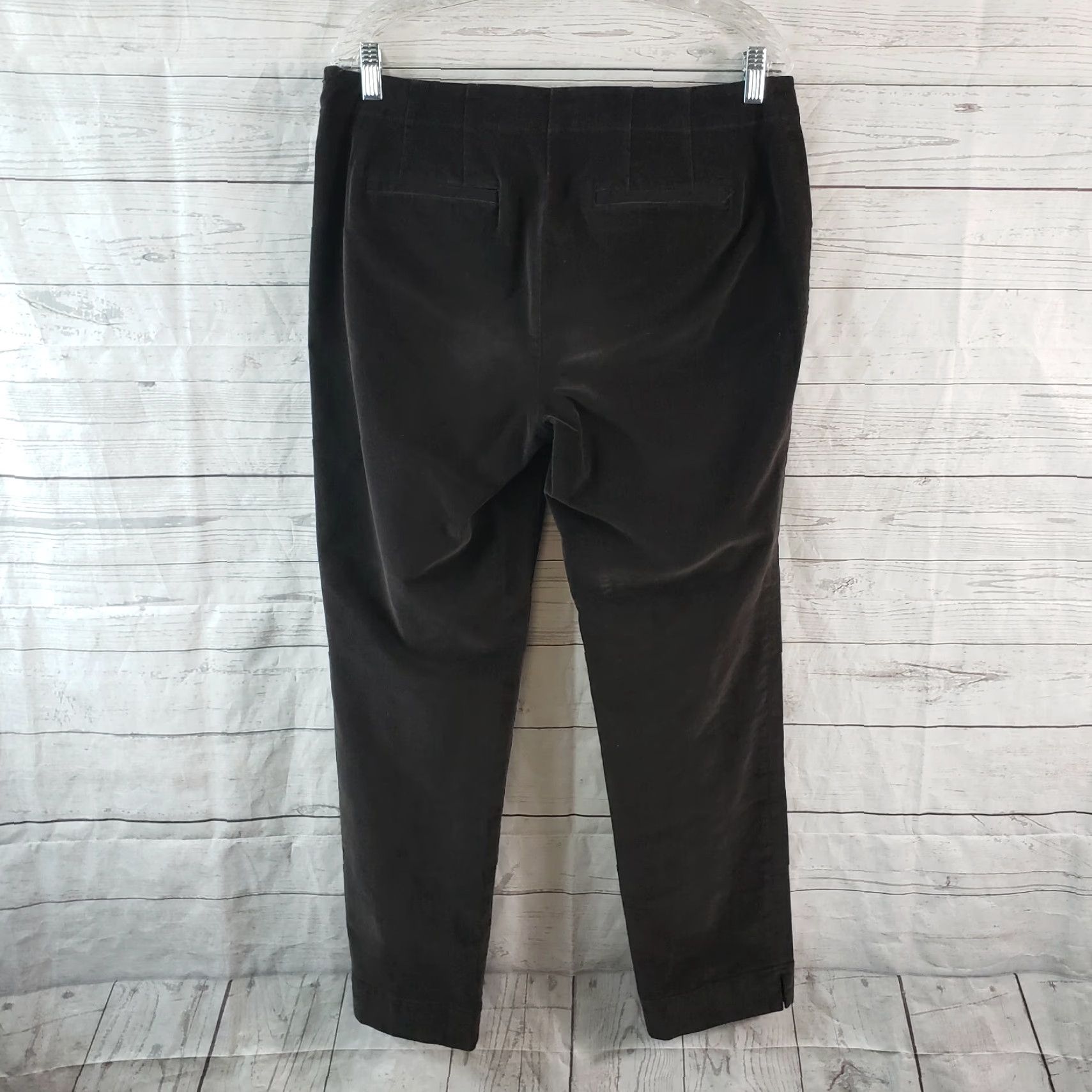 J. Jill J Jill Womens Corduroy Pants Sz 12 Gray Mid Rise Side Zip Cotton Blend Pants Women 12 Gray Corduroy Vintage No Size 34" / US 12 / IT 48 - 4 Thumbnail