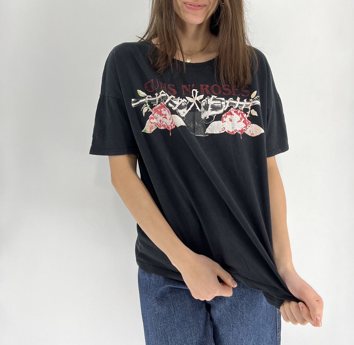 Guns N' Roses Vintage Guns N Roses Skulls Dead Face Band Rock Streetwear Size L / US 10 / IT 46 - 2 Thumbnail