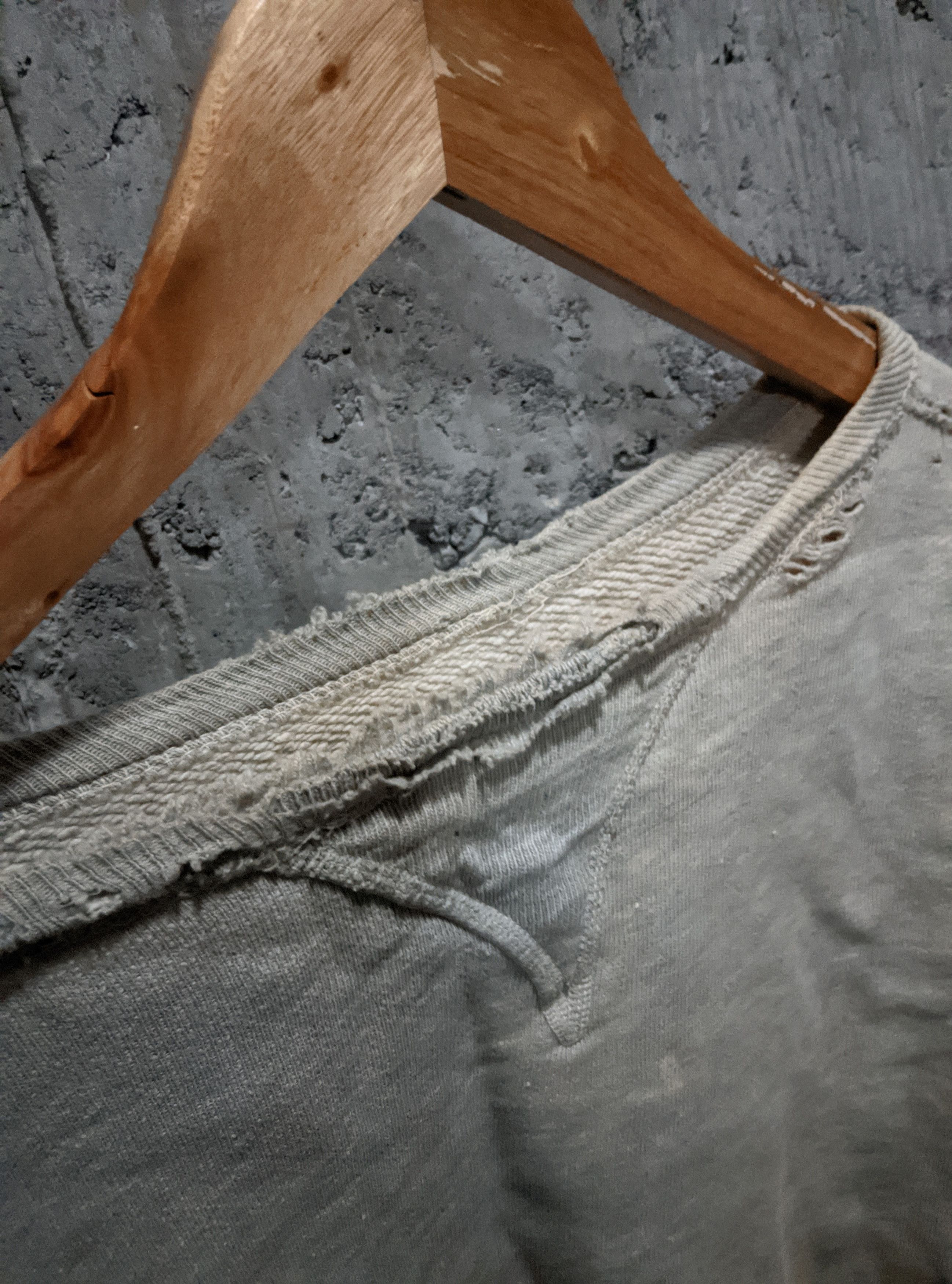 Vintage Vintage 40s destroyed single v sweatshirt afterhood Size US L / EU 52-54 / 3 - 14 Thumbnail