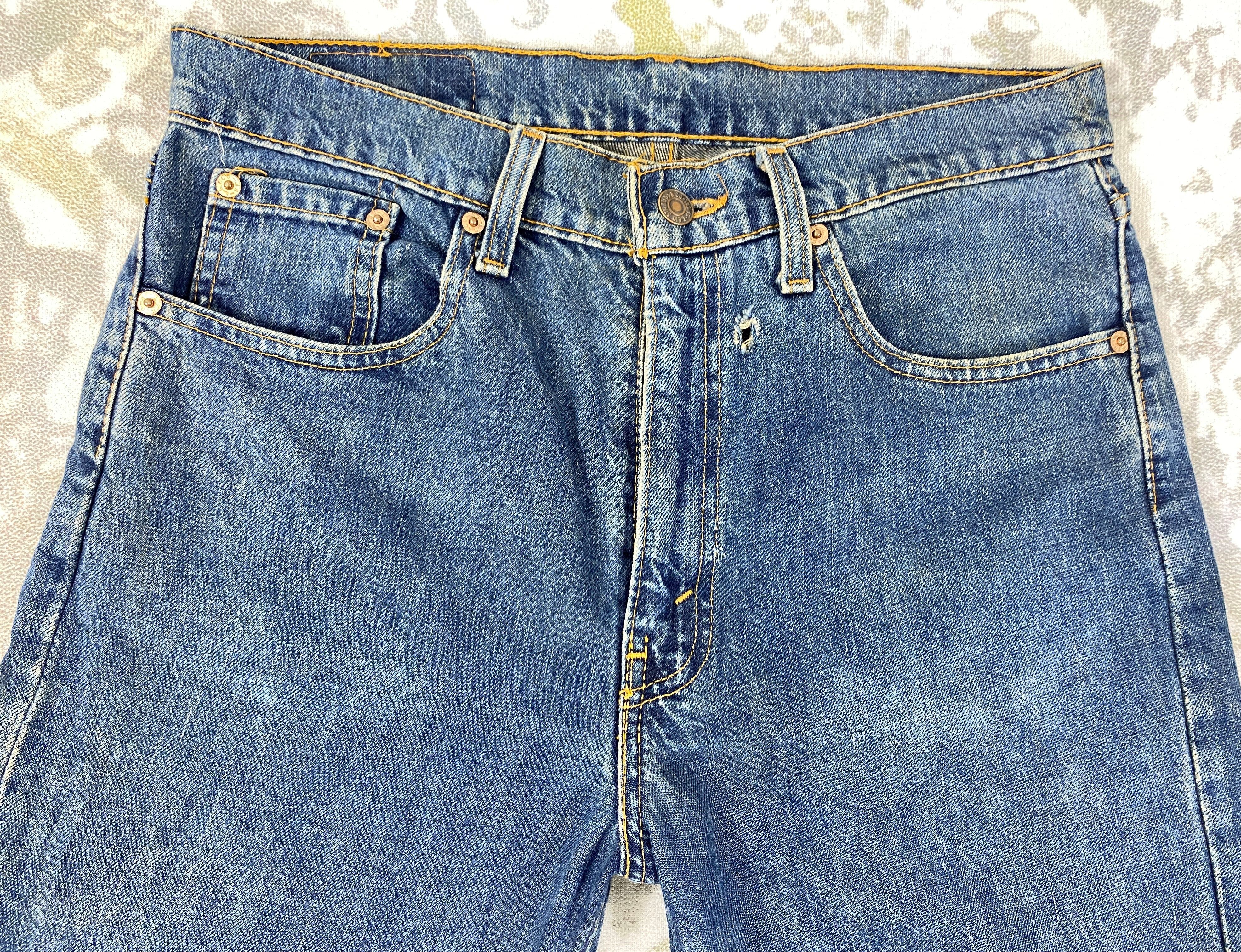 Levi's 90s Blue Vintage Levi's 504 USA 31x31.5 Denim -JN1086 Size US 31 - 3 Thumbnail