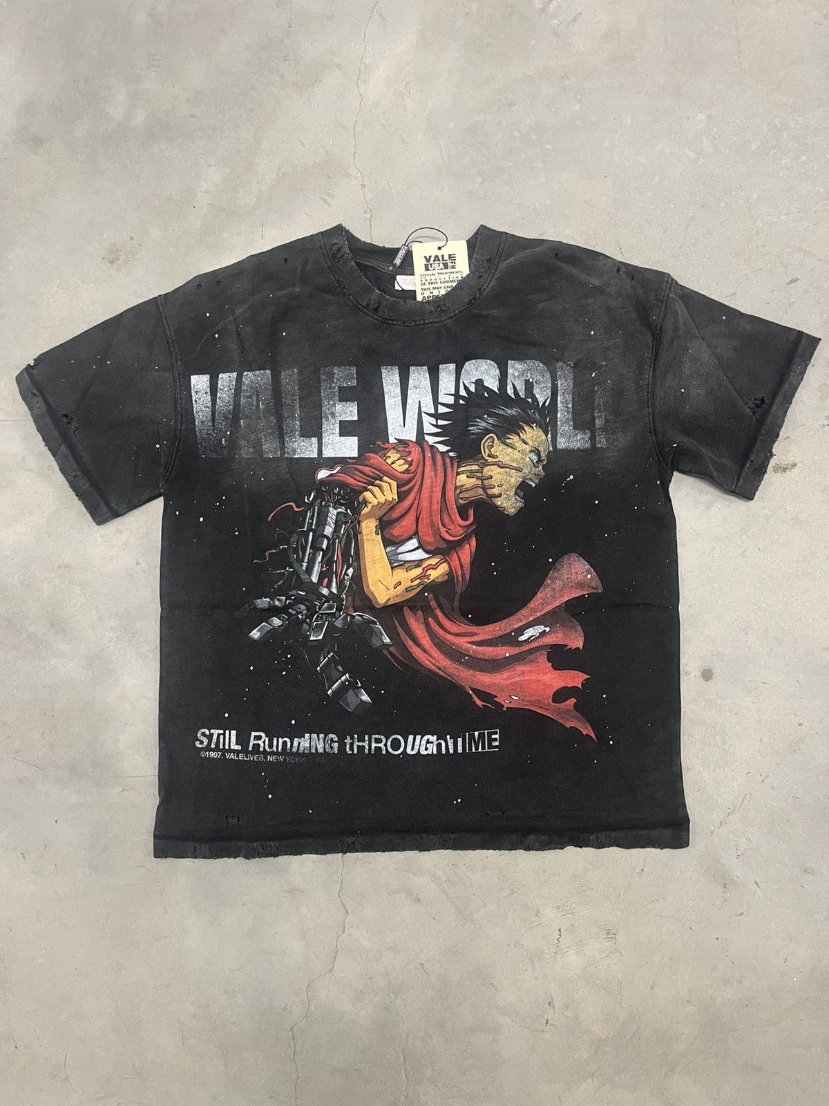 Vale Vale Forever Valley Dreams Grey Sade HK Tour Tee Size Large